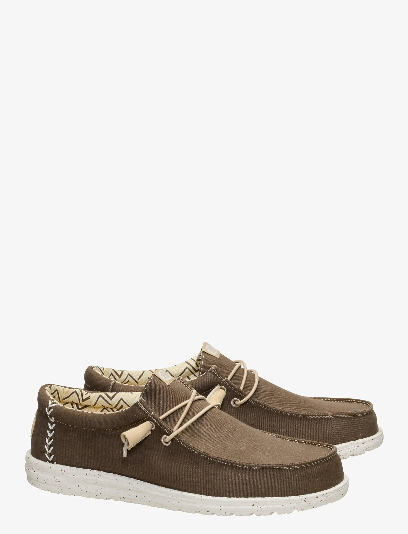 Hey Dude - WALLY STRETCH CANVAS - sejlersko - teak brown - 1