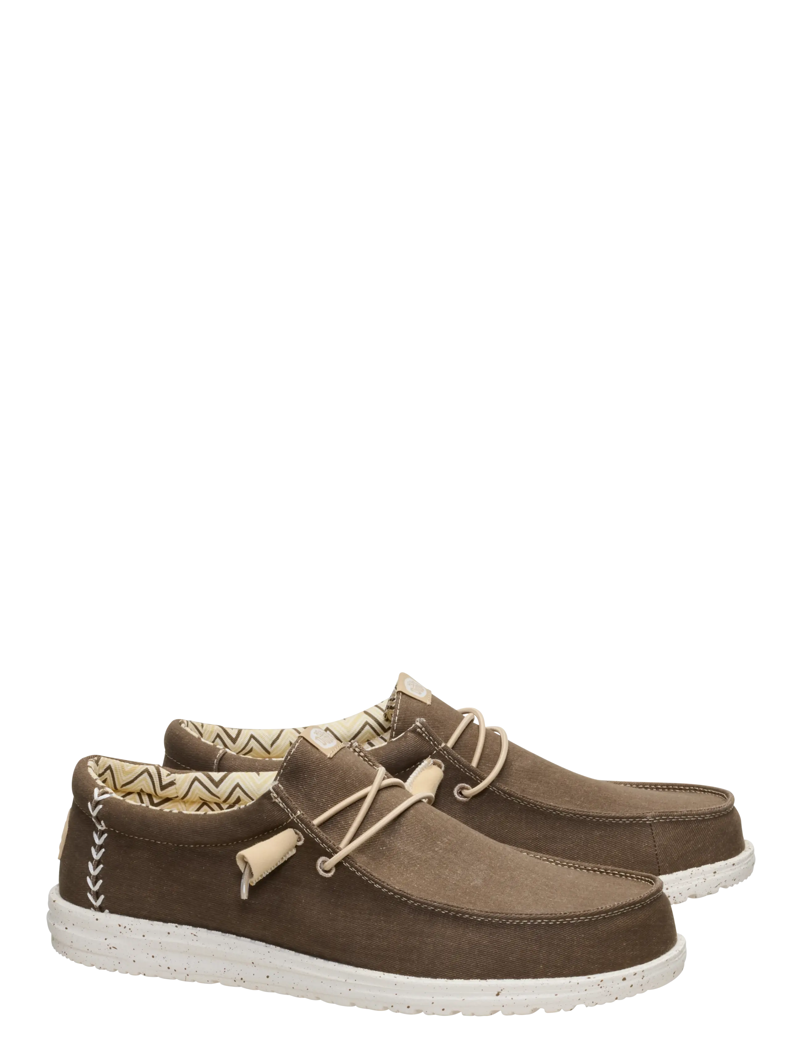 Hey Dude - WALLY STRETCH CANVAS - bootsschuhe - teak brown - 1
