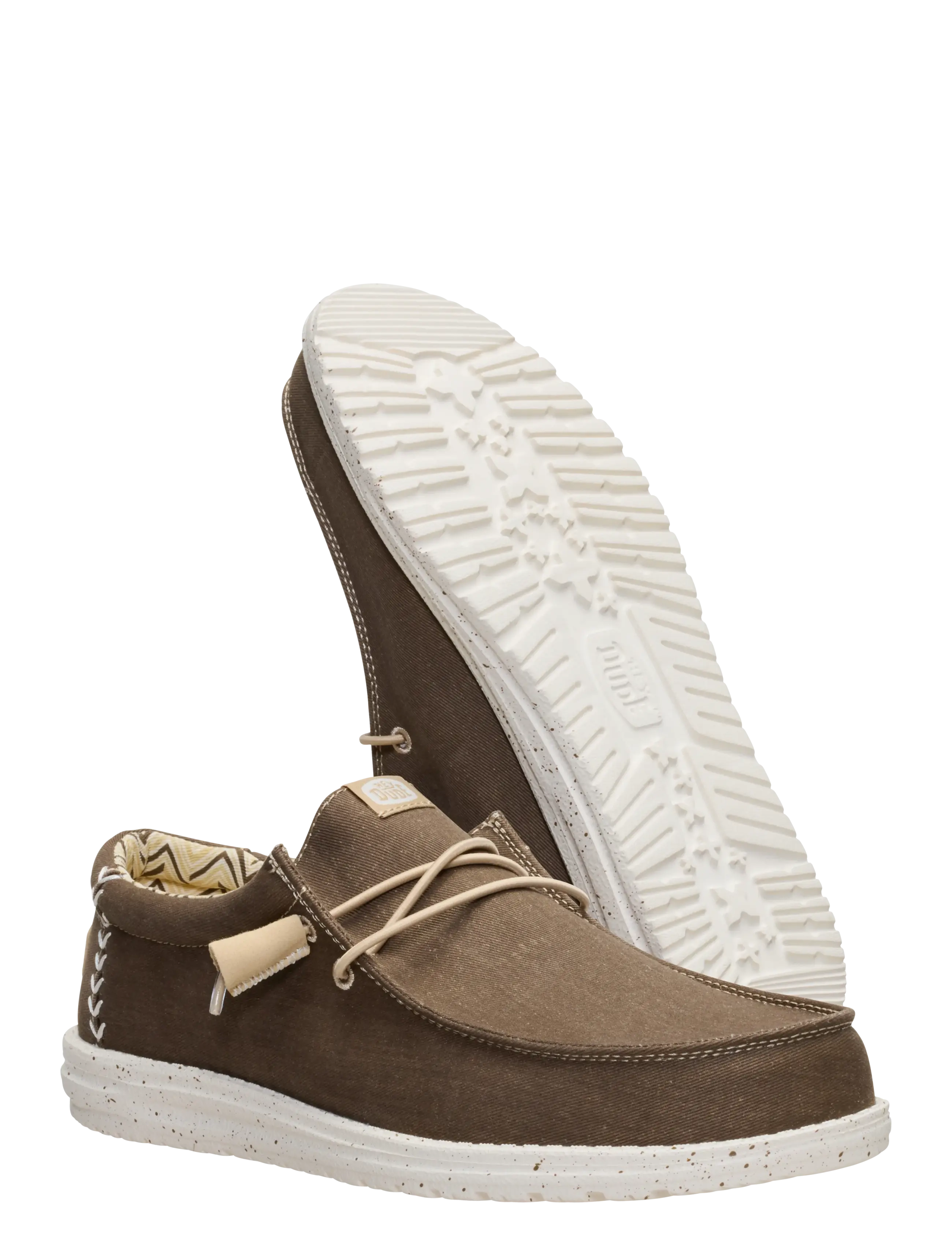 Hey Dude - WALLY STRETCH CANVAS - bootsschuhe - teak brown - 3