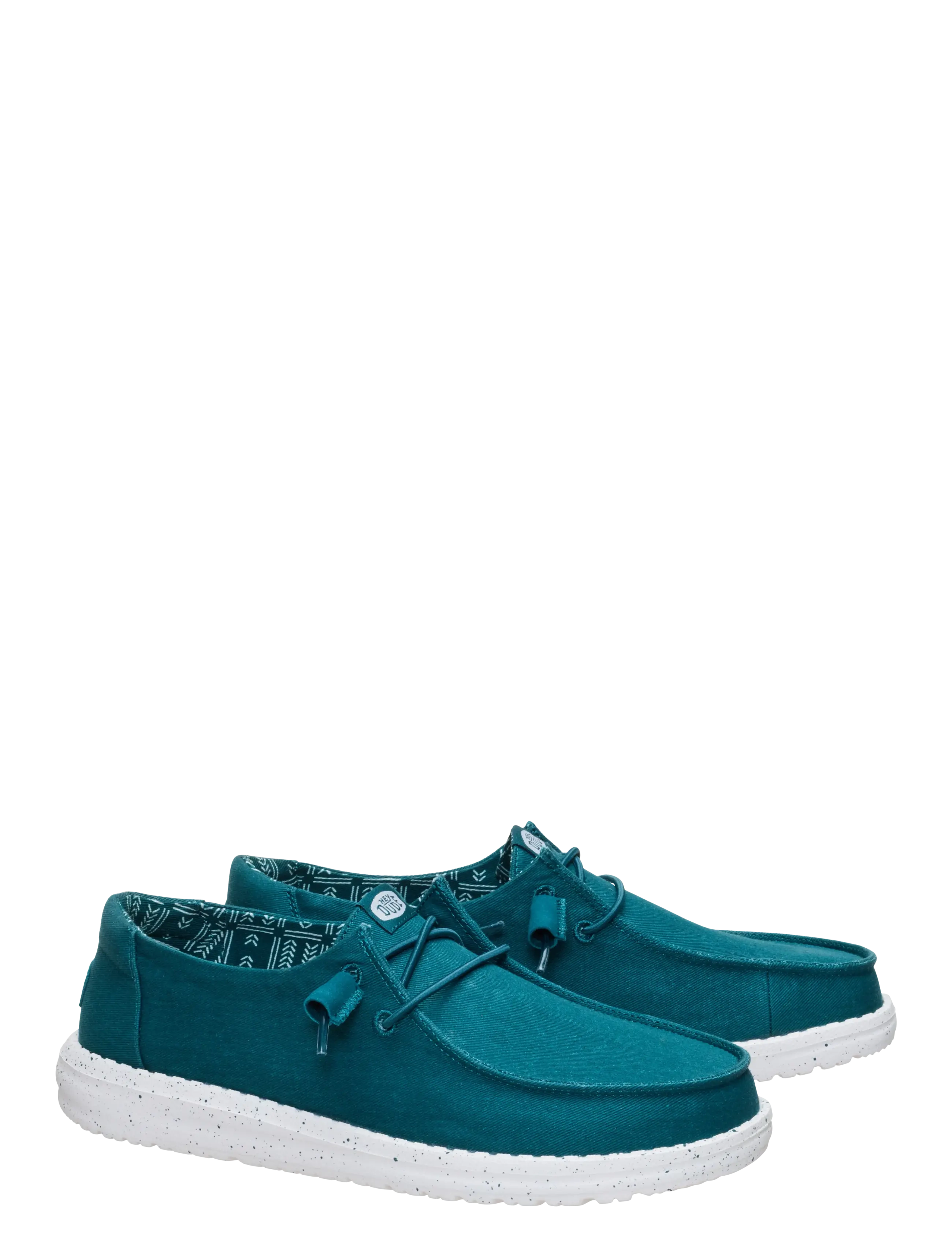 Hey Dude - WENDY CANVAS - boat shoes - deep teal - 1