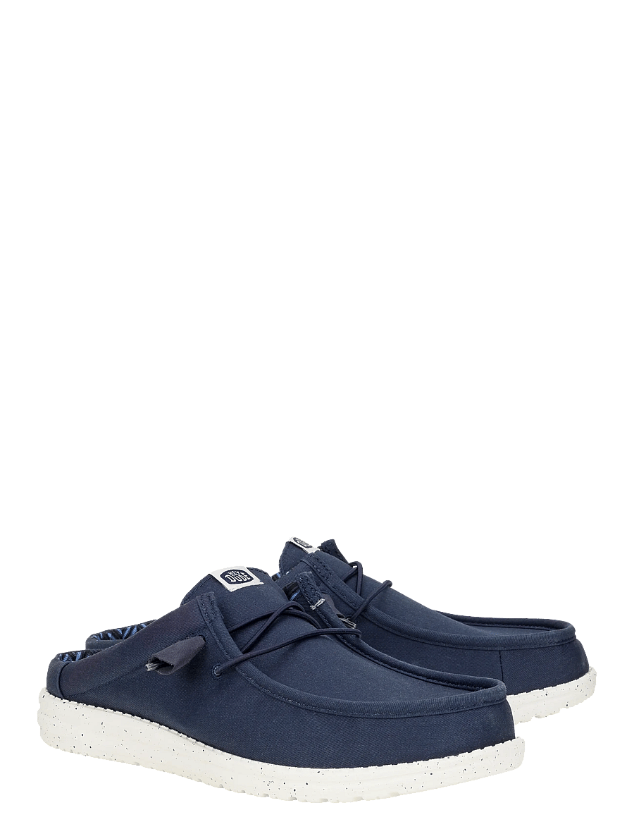 Hey Dude - WALLY SLIP STRETCH CANVAS - wsuwane - navy - 2