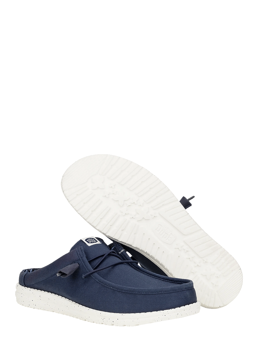 Hey Dude - WALLY SLIP STRETCH CANVAS - wsuwane - navy - 4