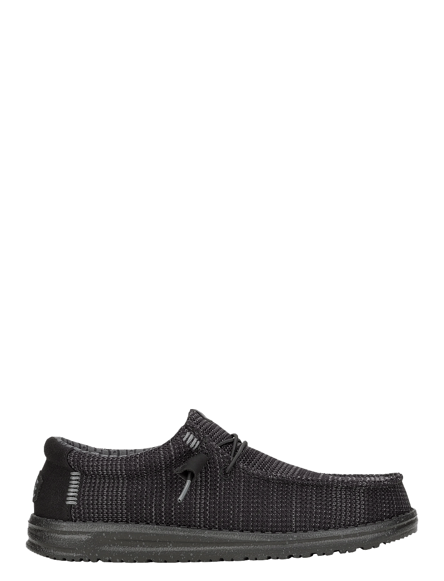 Hey Dude - WALLY STRETCH SOX - niedriger schnitt - black/black - 3