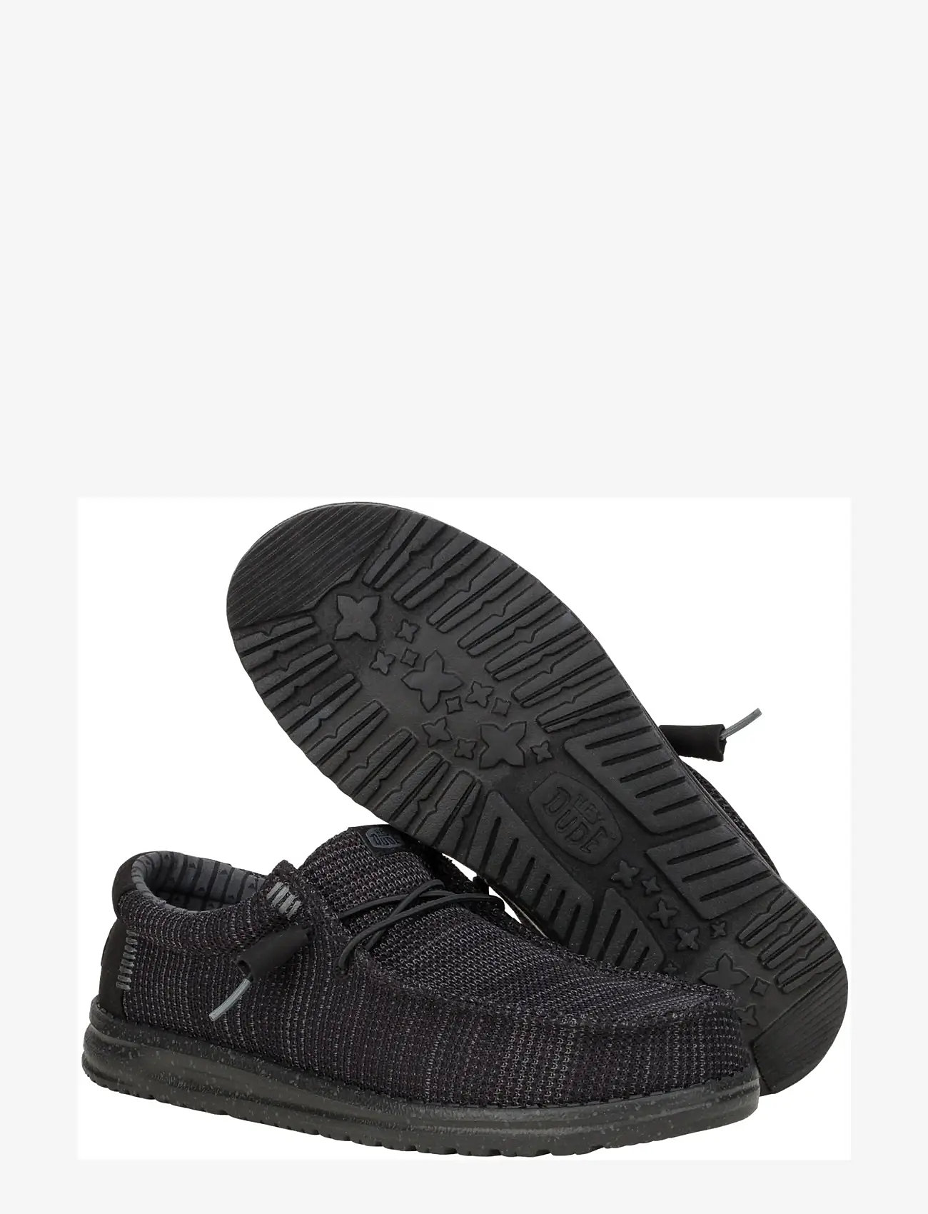 Hey Dude - WALLY STRETCH SOX - low tops - black/black - 4