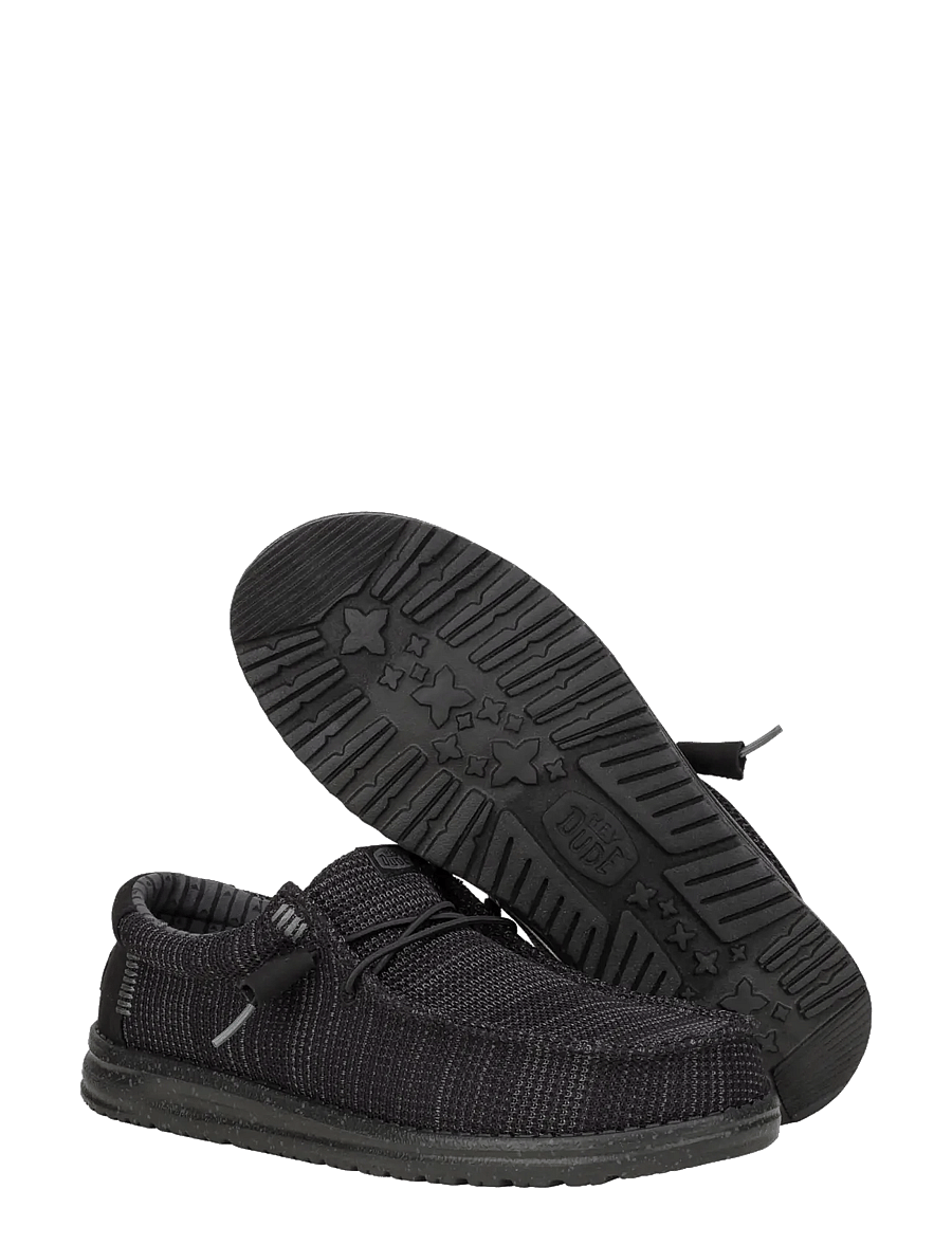 Hey Dude - WALLY STRETCH SOX - niedriger schnitt - black/black - 4