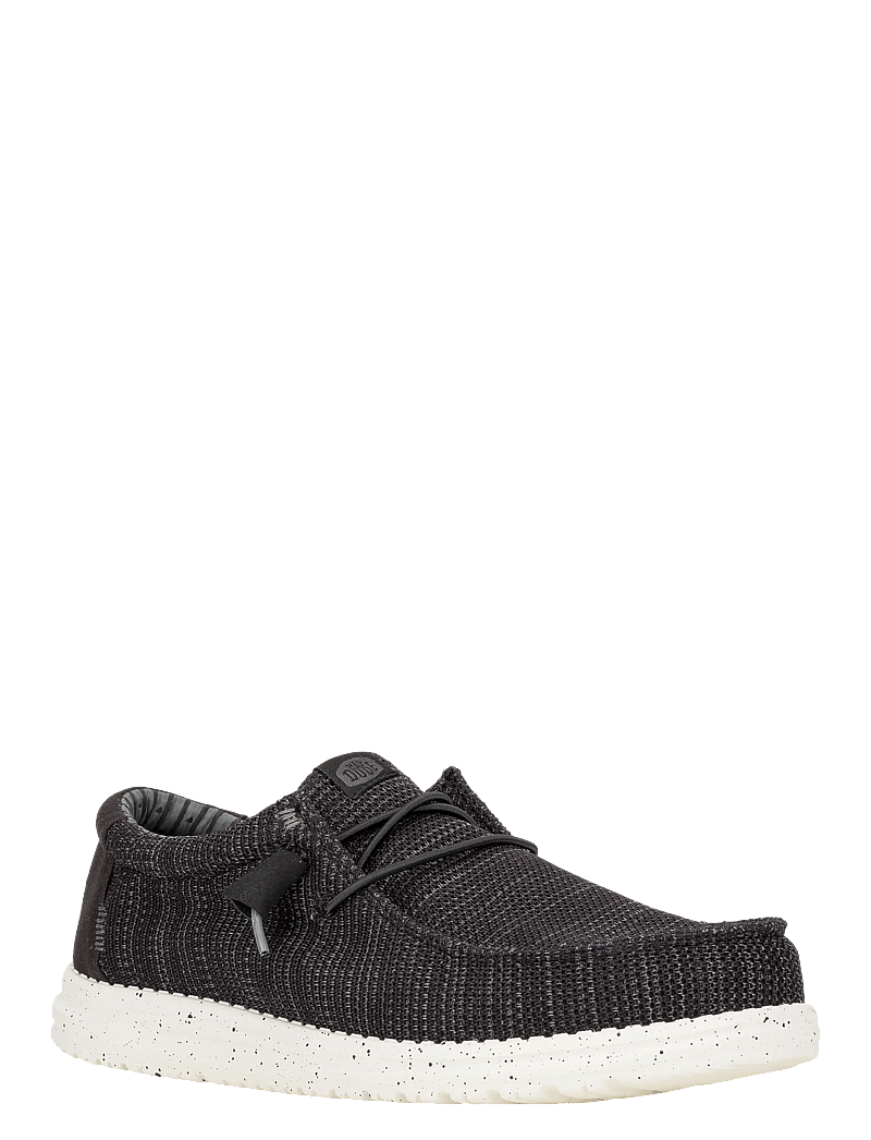 Hey Dude - WALLY STRETCH SOX - lave sneakers - black/white - 0