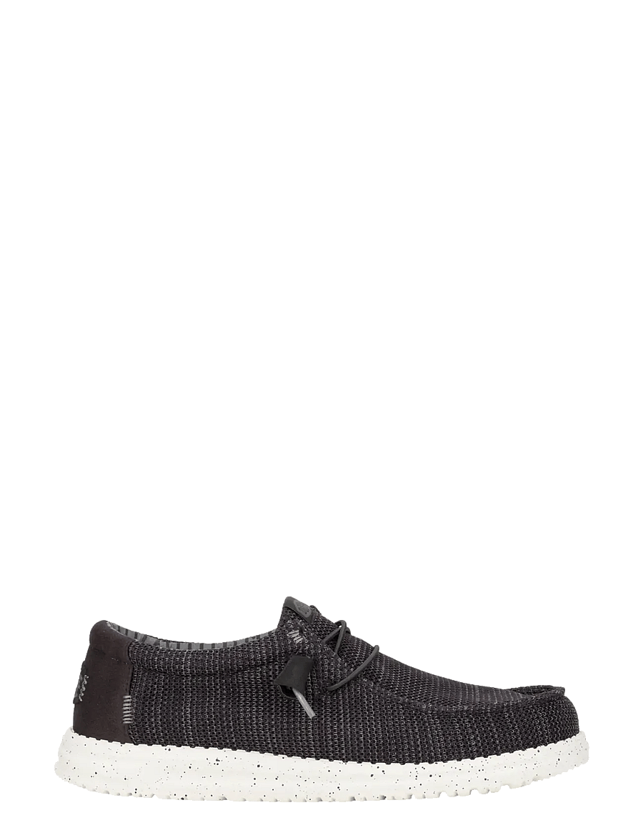 Hey Dude - WALLY STRETCH SOX - lave sneakers - black/white - 2