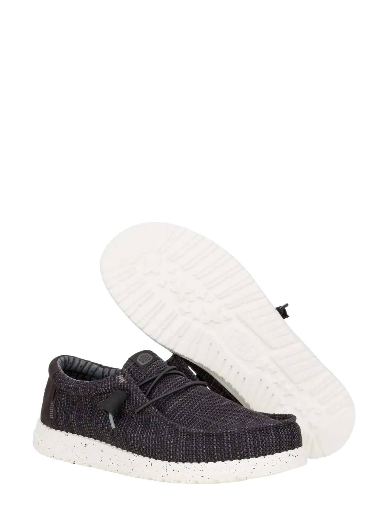 Hey Dude - WALLY STRETCH SOX - lave sneakers - black/white - 3