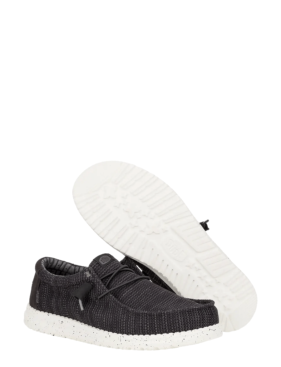 Hey Dude - WALLY STRETCH SOX - lave sneakers - black/white - 3