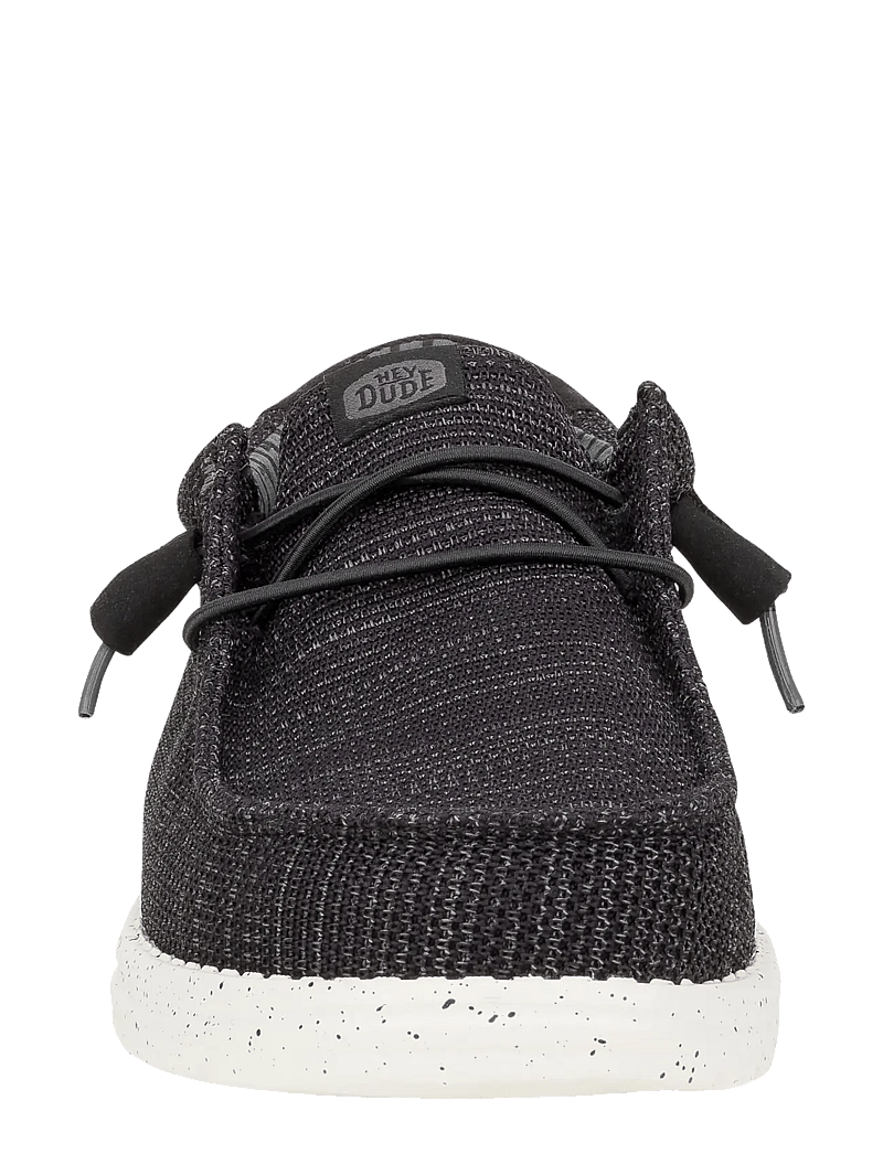 Hey Dude - WALLY STRETCH SOX - lave sneakers - black/white - 4