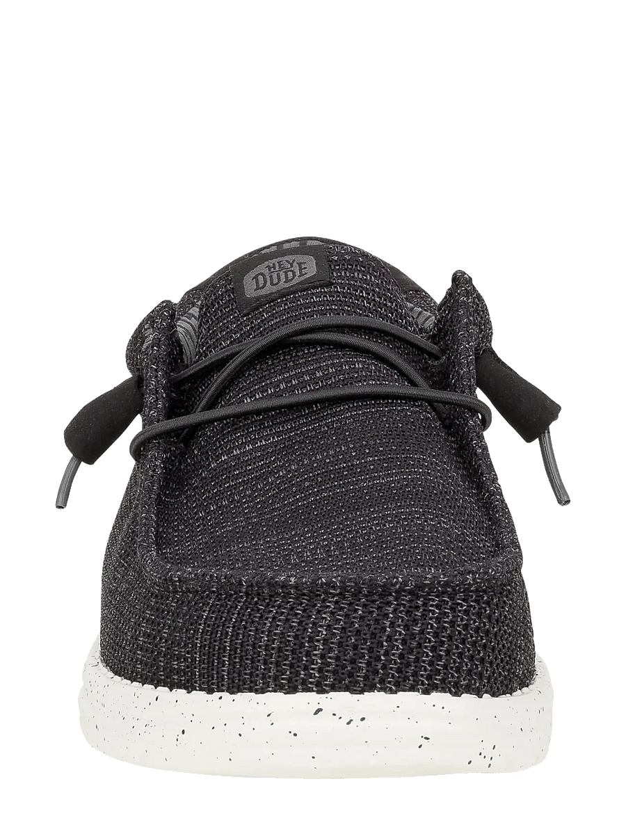 Hey Dude - WALLY STRETCH SOX - lave sneakers - black/white - 4