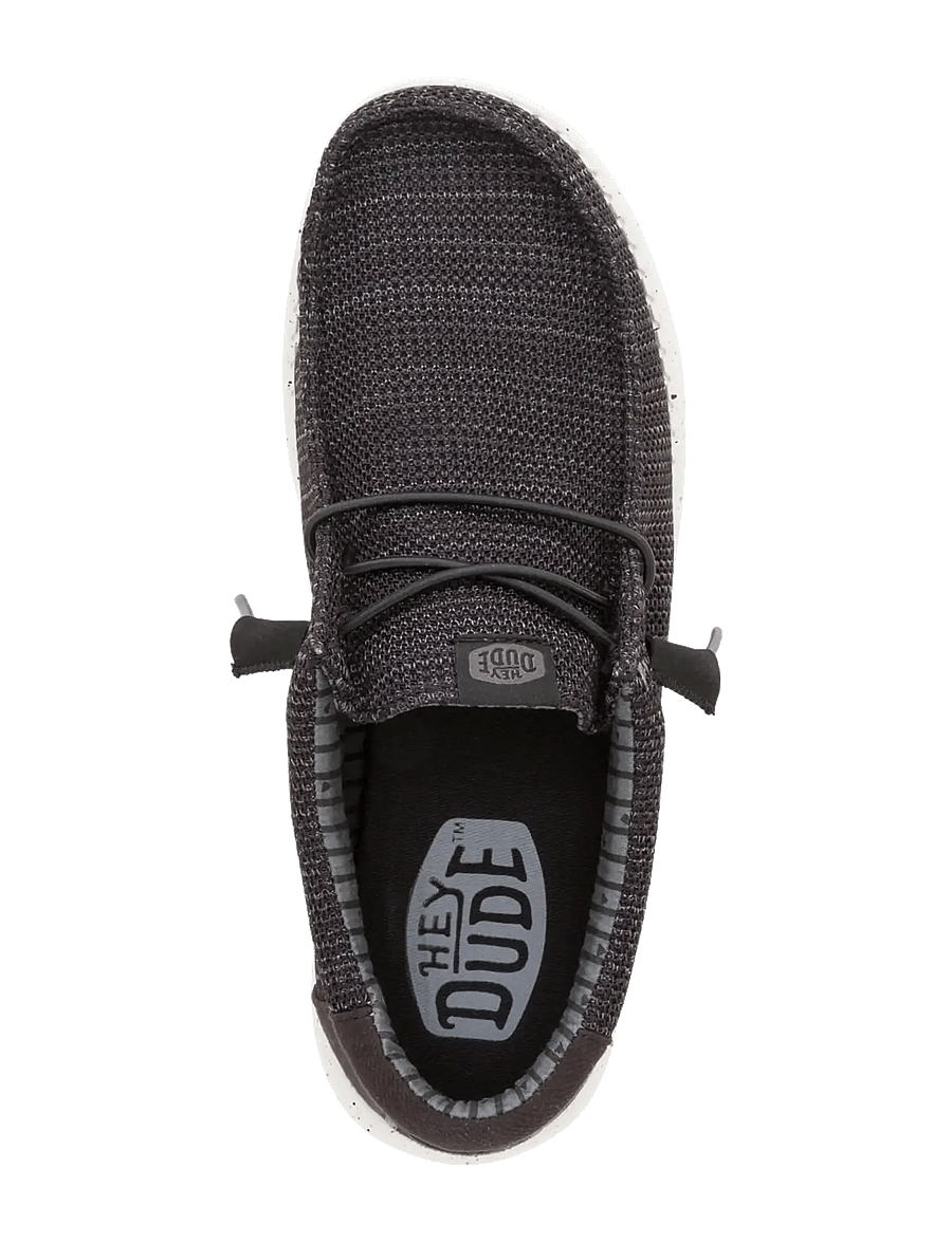 Hey Dude - WALLY STRETCH SOX - lave sneakers - black/white - 5