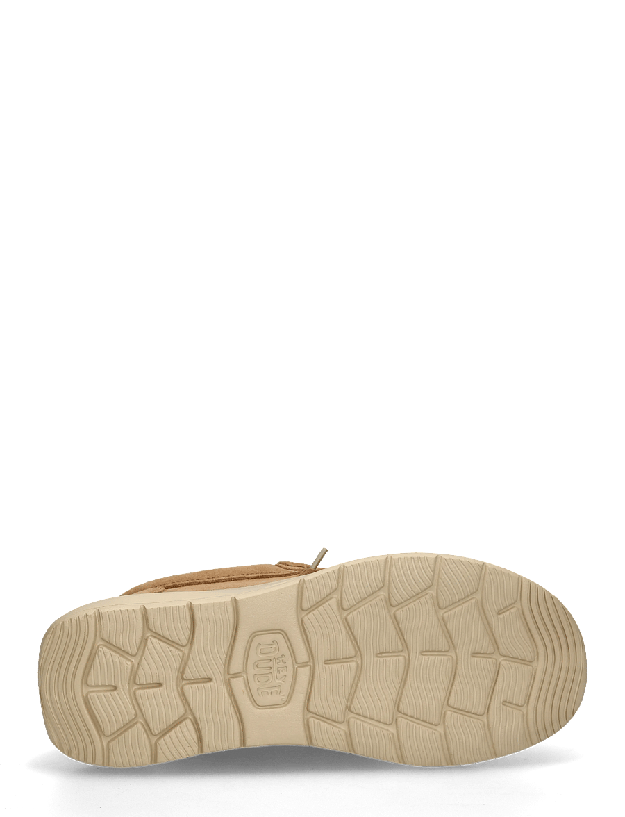 Hey Dude - WALLY X SUEDE - kollektionen - tobacco brown/irish cream - 4