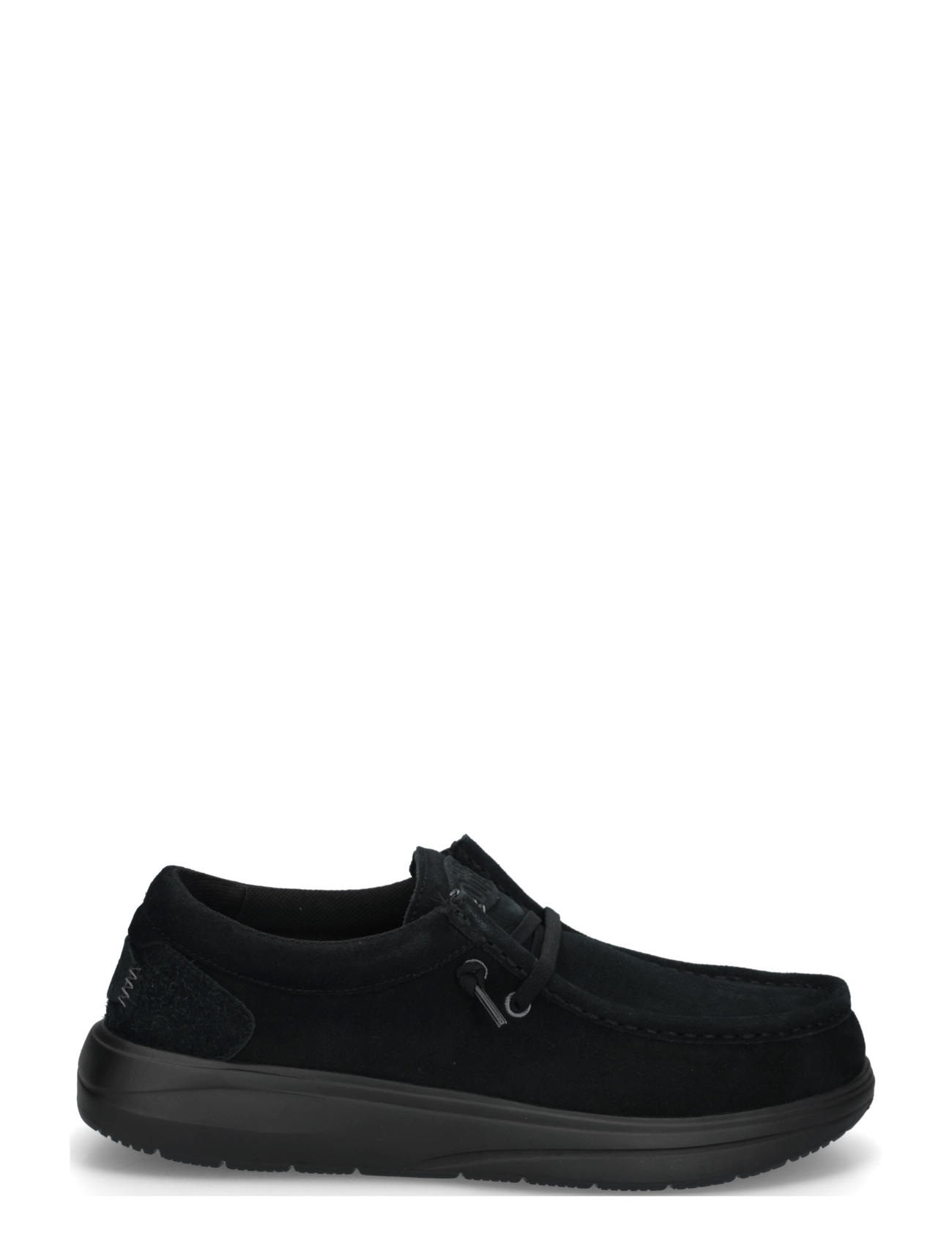 Hey Dude - WALLY X SUEDE - seglarskor - black - 2