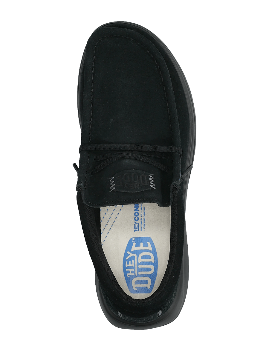 Hey Dude - WALLY X SUEDE - kollektioner - black - 3