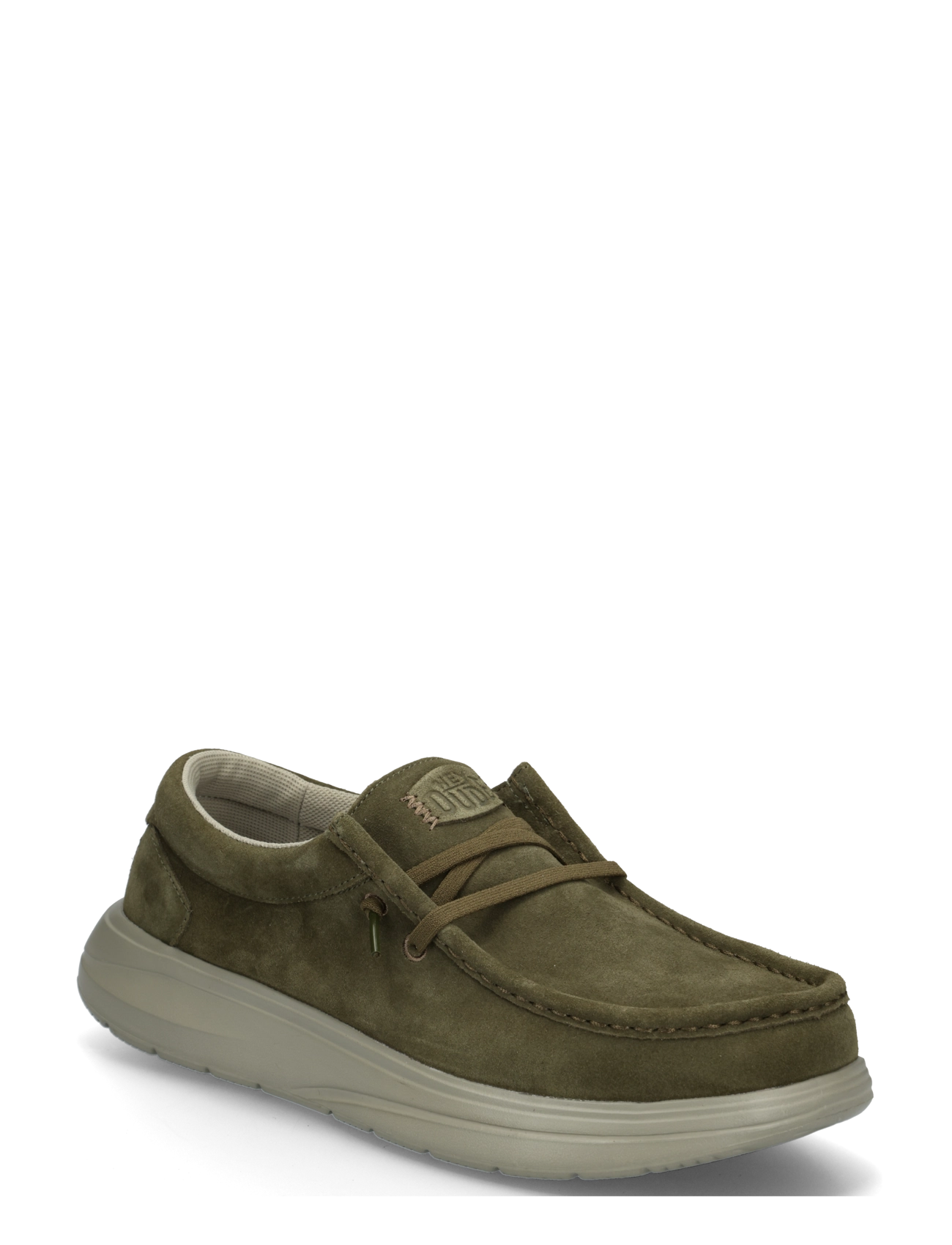 Hey Dude WALLY X SUEDE - Hey Dude - DARK OLIVE/STONE GREY / khaki/green