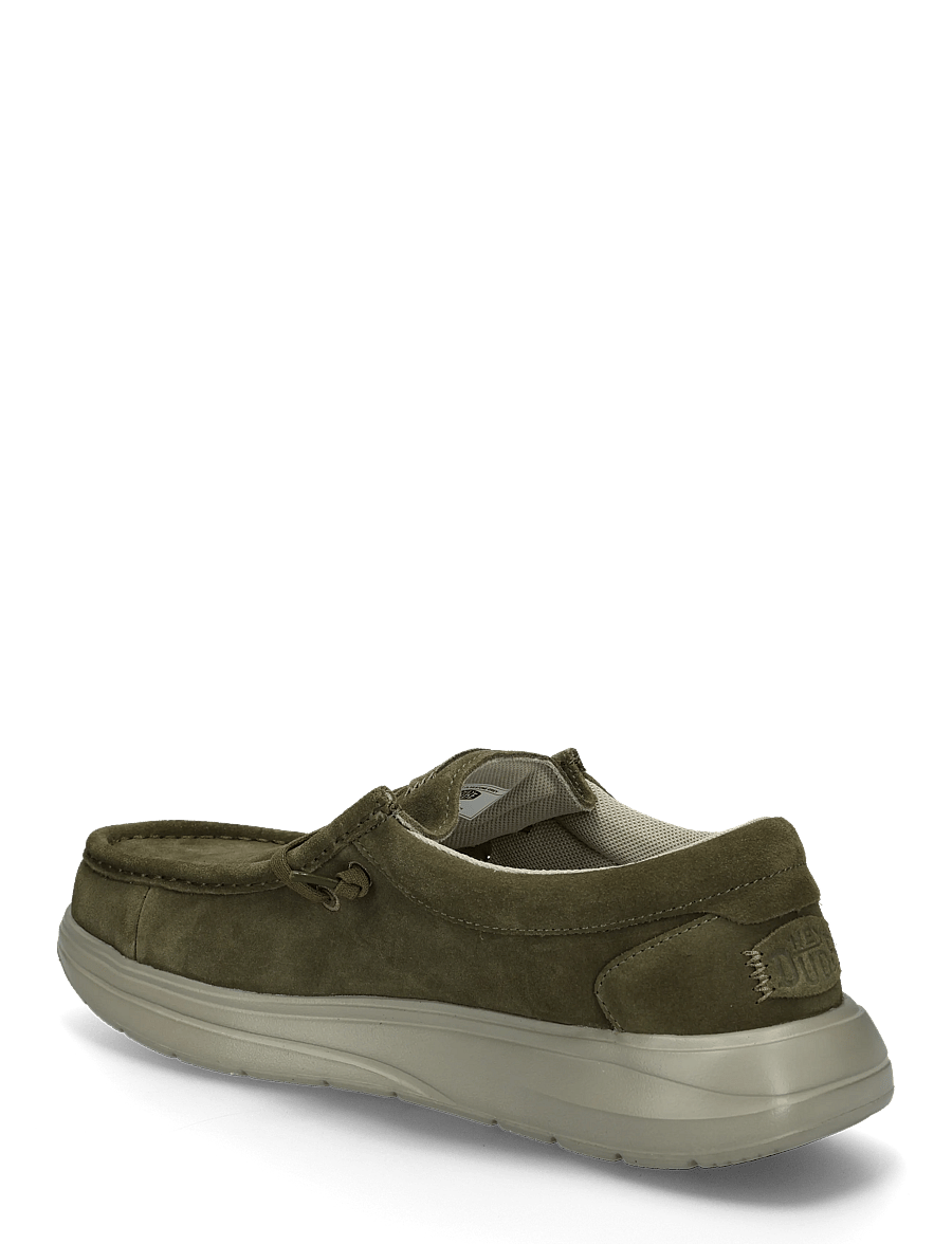Hey Dude - WALLY X SUEDE - kollektionen - dark olive/stone grey - 1