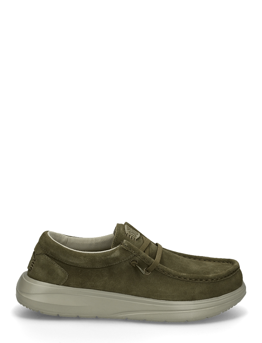 Hey Dude - WALLY X SUEDE - kollektionen - dark olive/stone grey - 2