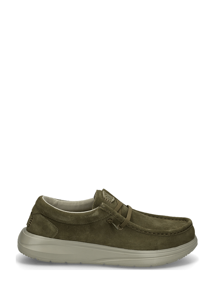 Hey Dude - WALLY X SUEDE - kollektionen - dark olive/stone grey - 2