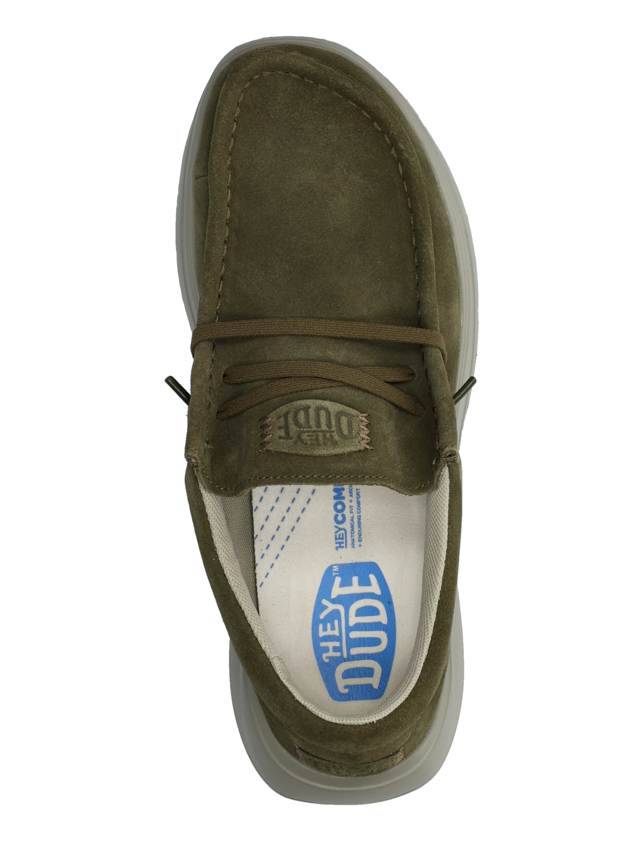 Hey Dude - WALLY X SUEDE - collections - dark olive/stone grey - 3