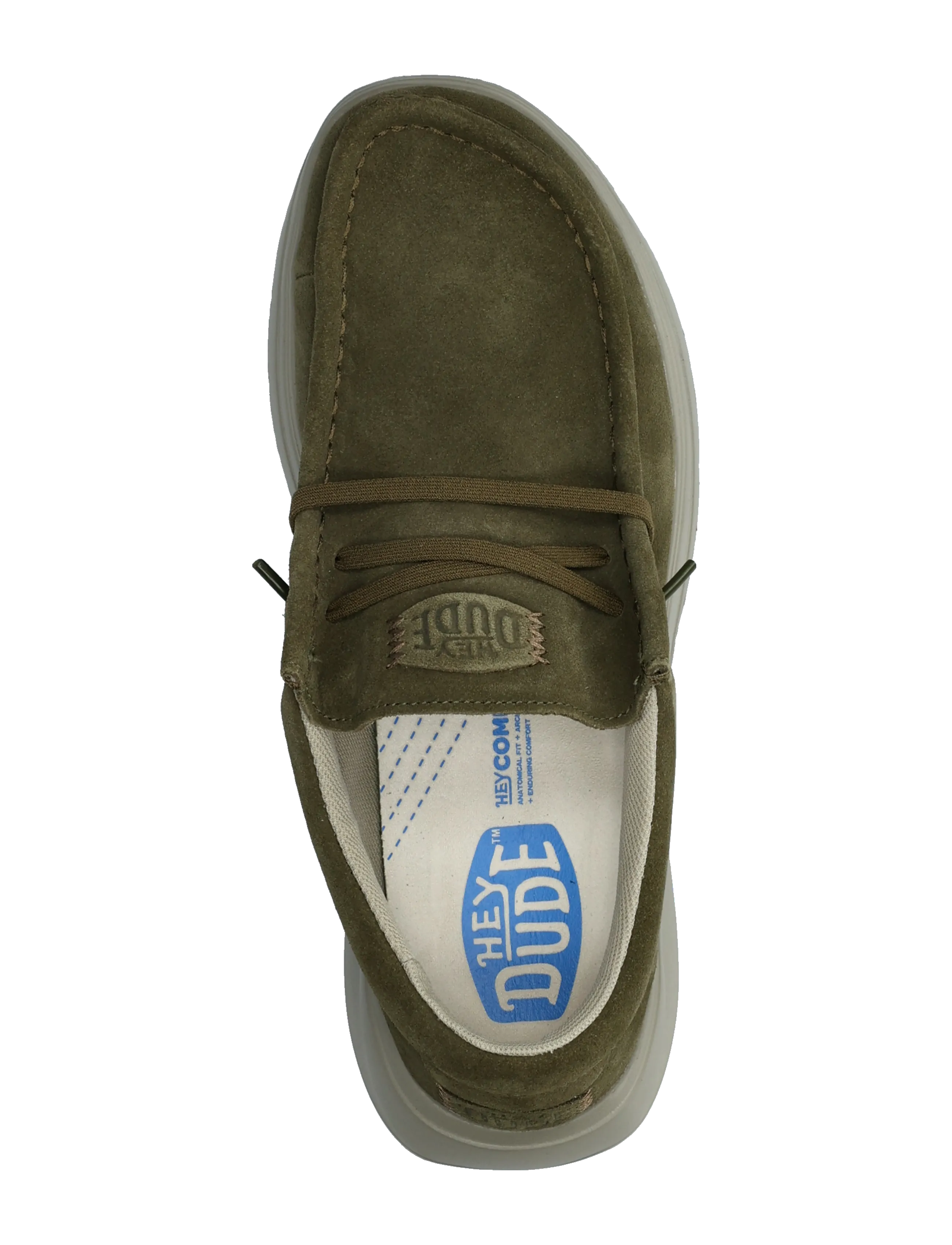 Hey Dude - WALLY X SUEDE - kollektionen - dark olive/stone grey - 3