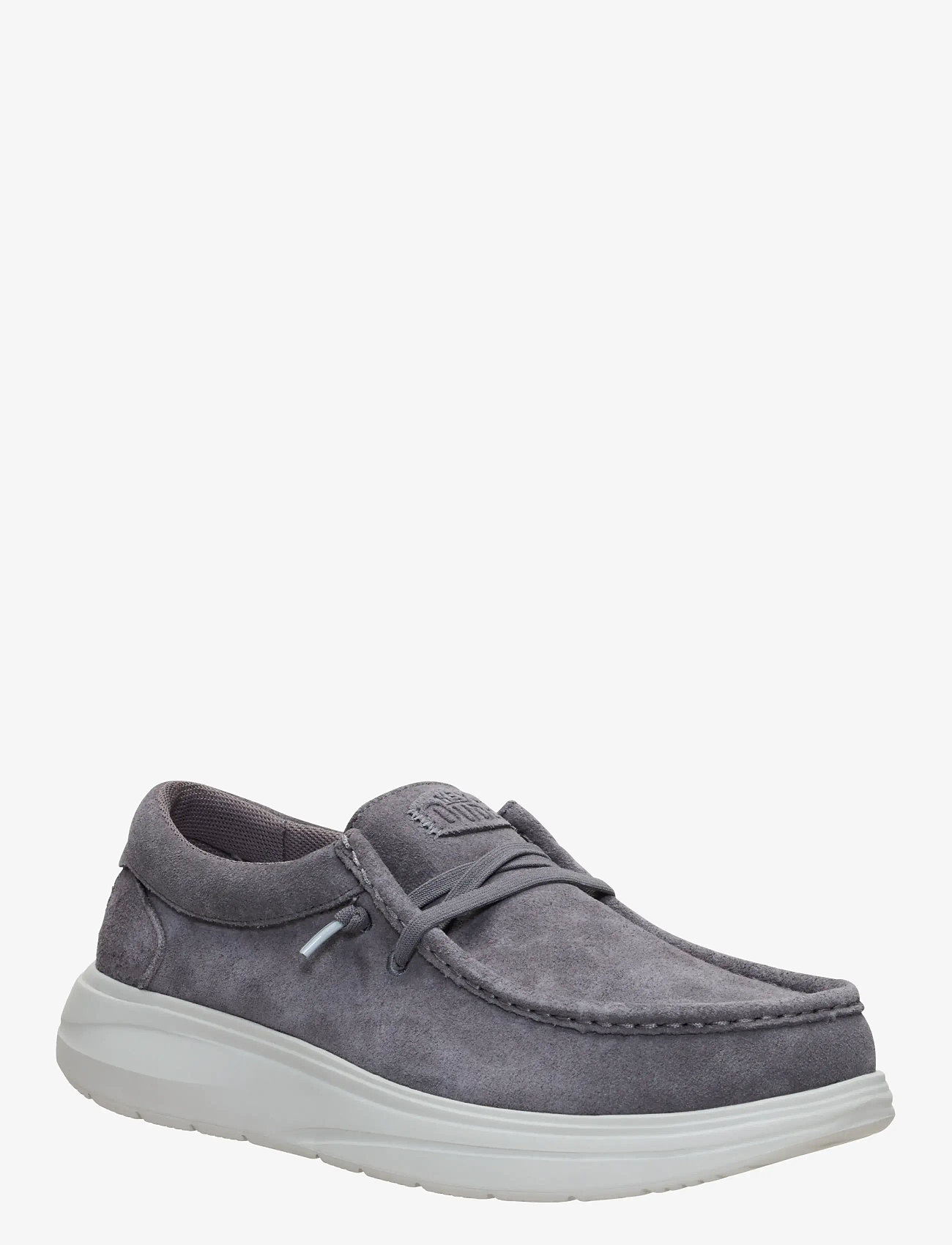 Hey Dude - WALLY COMF SUEDE - sejlersko - grey/dawm blue - 0