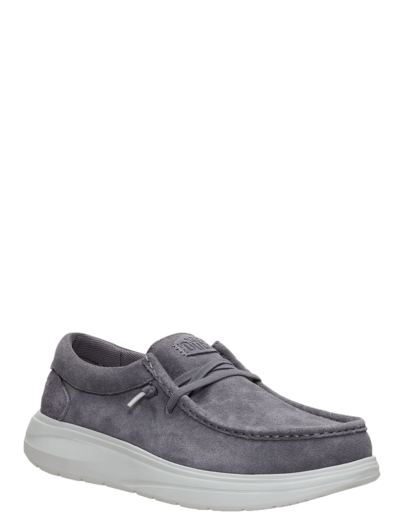 Hey Dude - WALLY X SUEDE - bootsschuhe - grey/dawm blue - 0