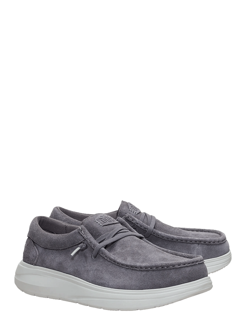 Hey Dude - WALLY X SUEDE - bootsschuhe - grey/dawm blue - 1