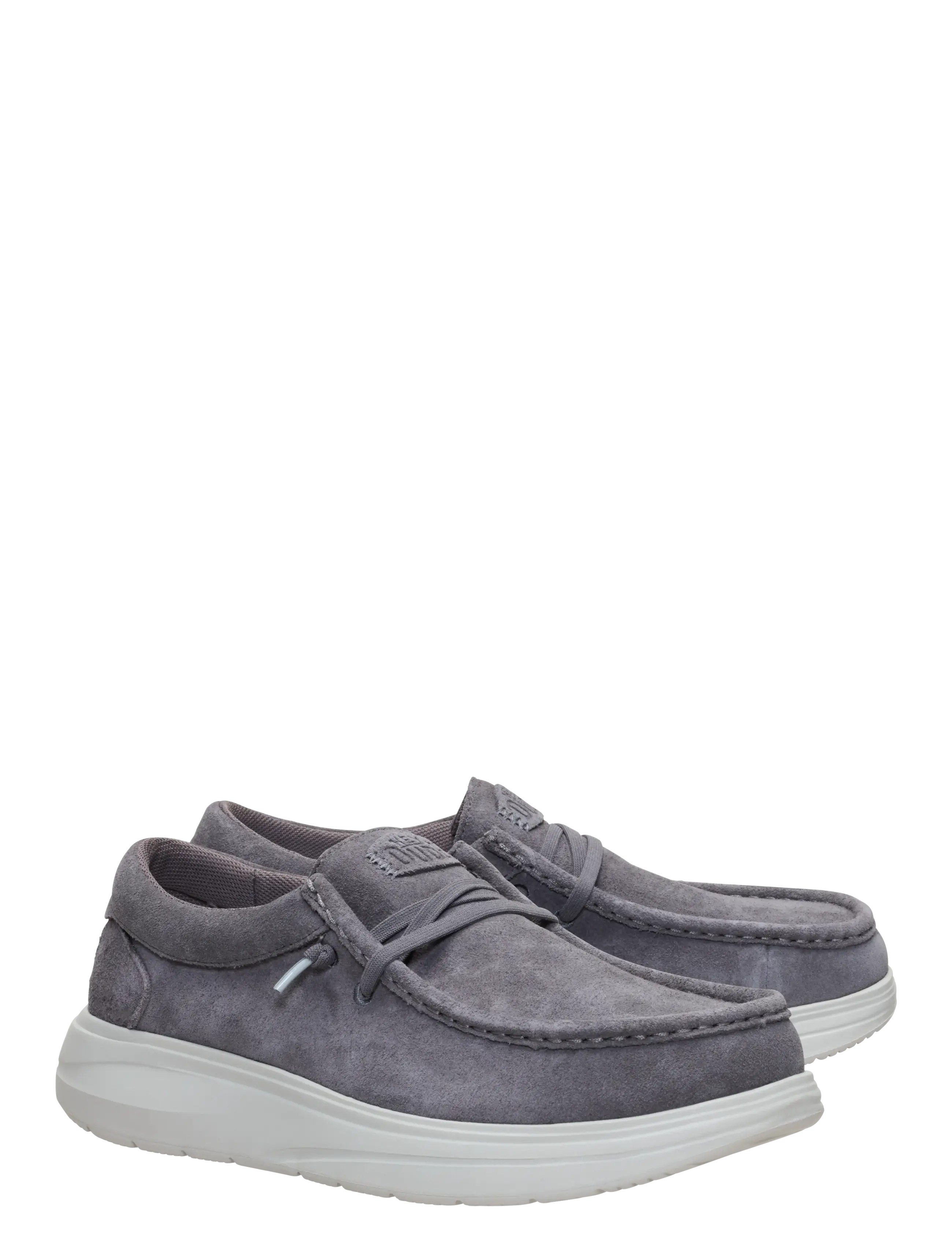 Hey Dude - WALLY X SUEDE - mænd - grey/dawm blue - 1