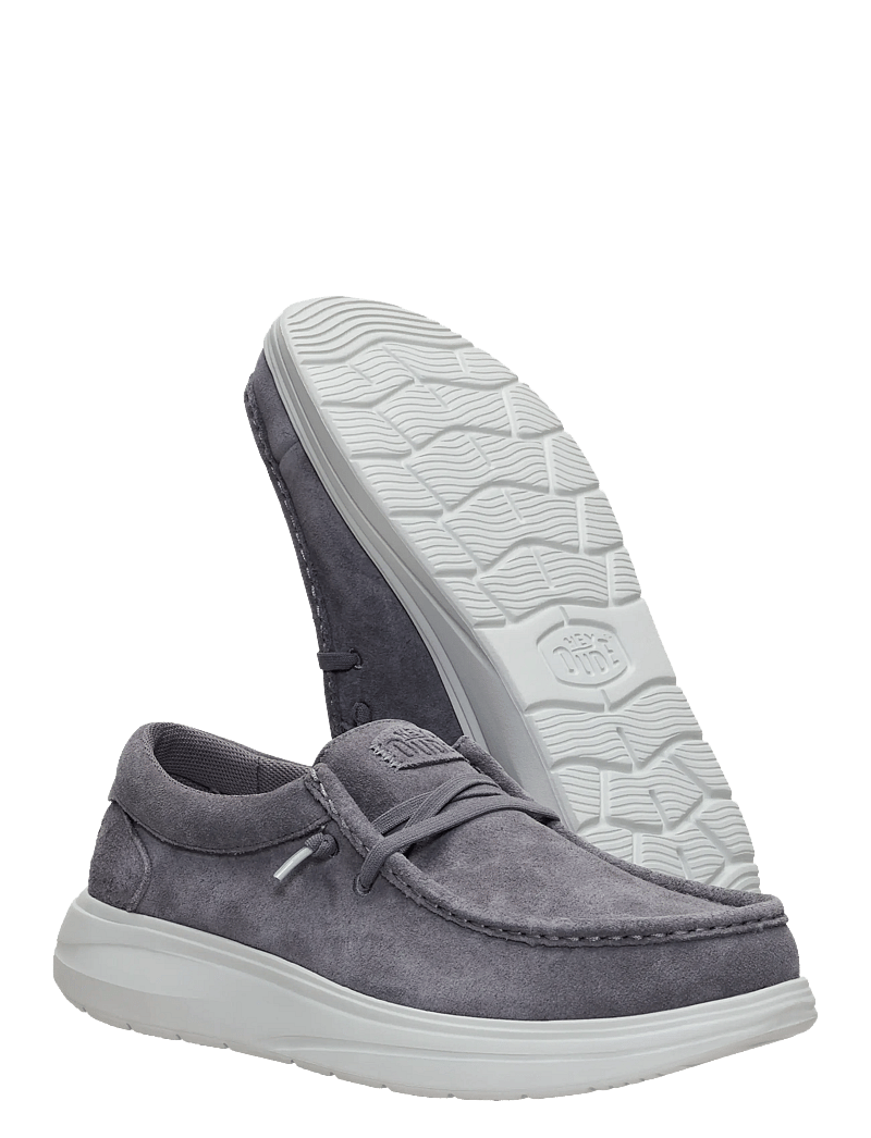 Hey Dude - WALLY X SUEDE - bootsschuhe - grey/dawm blue - 3