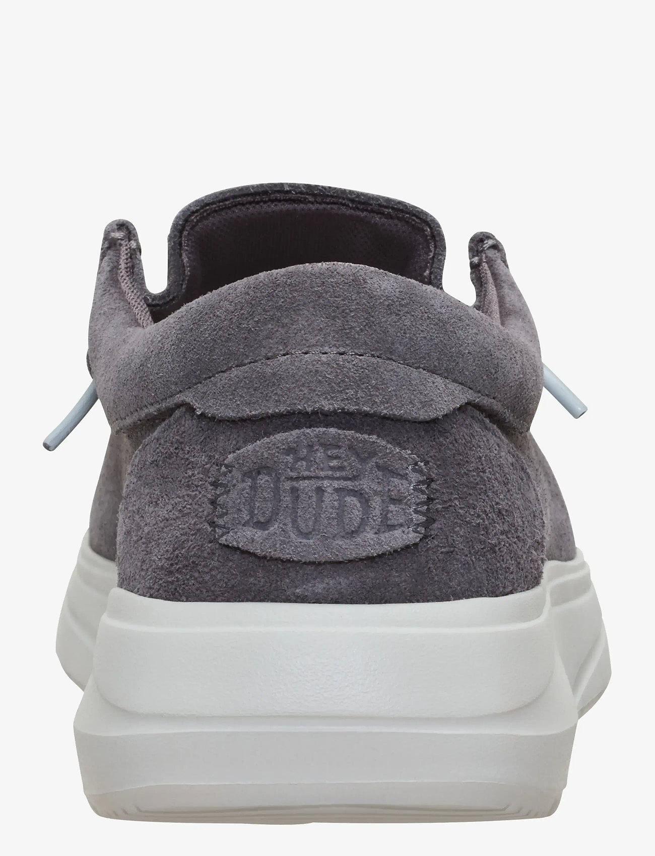 Hey Dude - WALLY COMF SUEDE - sejlersko - grey/dawm blue - 5