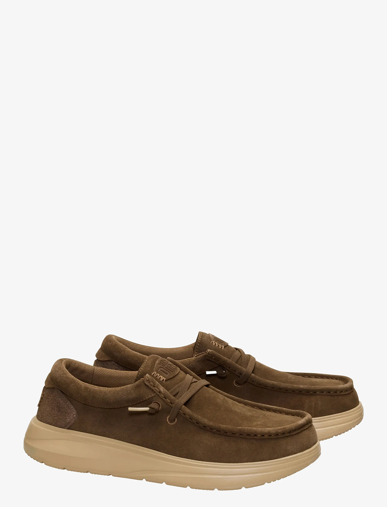 Hey Dude - WALLY X SUEDE - boat shoes - teak brown/incense - 1