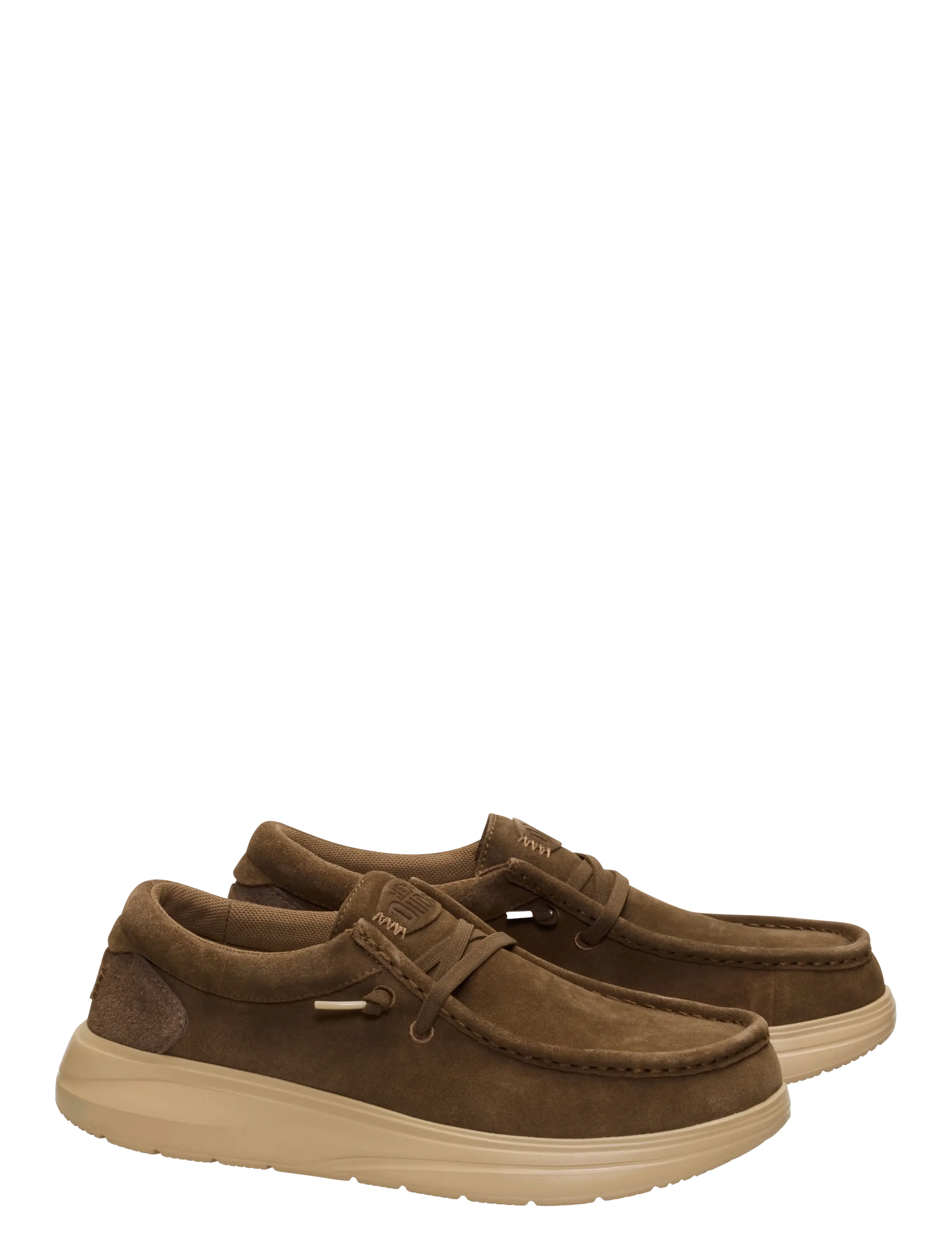 Hey Dude - WALLY X SUEDE - purjekingad - teak brown/incense - 1