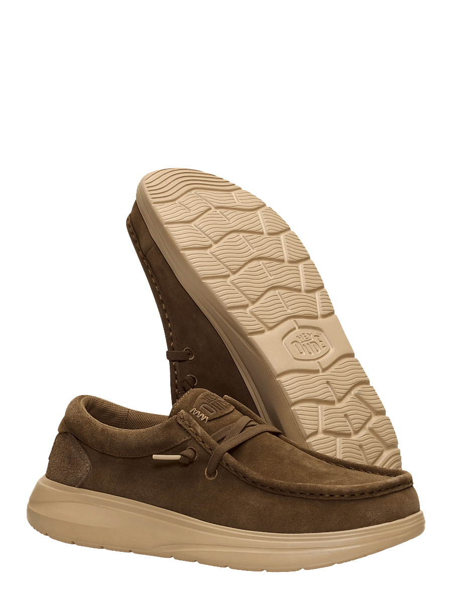 Hey Dude - WALLY X SUEDE - mokassins - teak brown/incense - 3