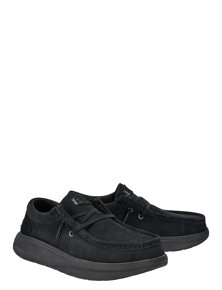 Hey Dude - Wendy COMF Suede - sejlersko - black - 1