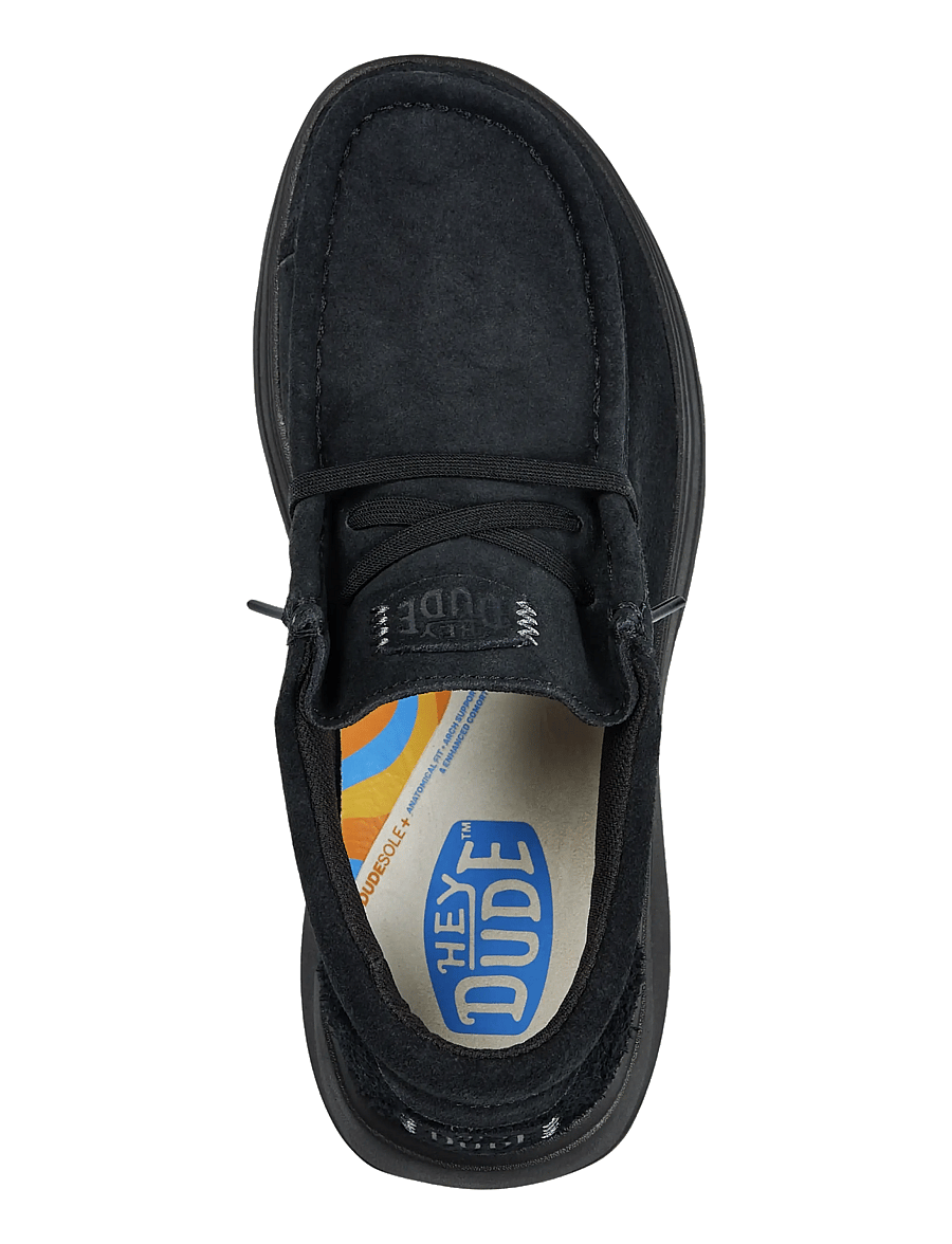 Hey Dude - Wendy COMF Suede - sejlersko - black - 2
