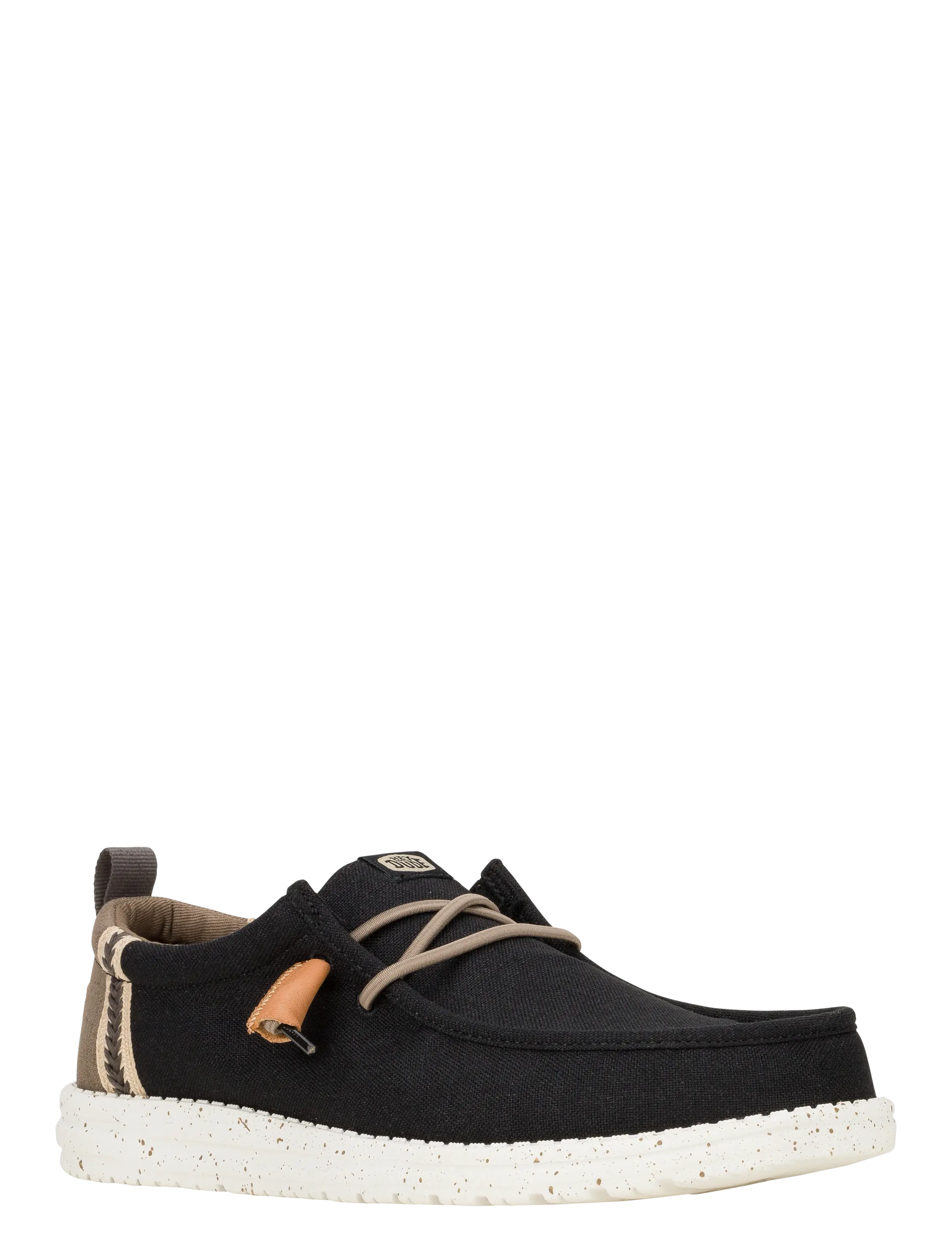 Hey Dude Wally Summer Linen, 46, Black, Sneakers > Slip On-Sneakers, Herre