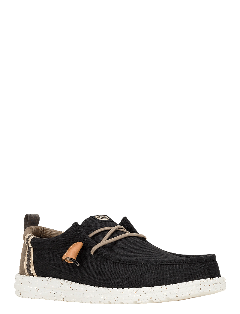 Hey Dude - WALLY SUMMER LINEN - feriefavoritter - black/walnut - 0