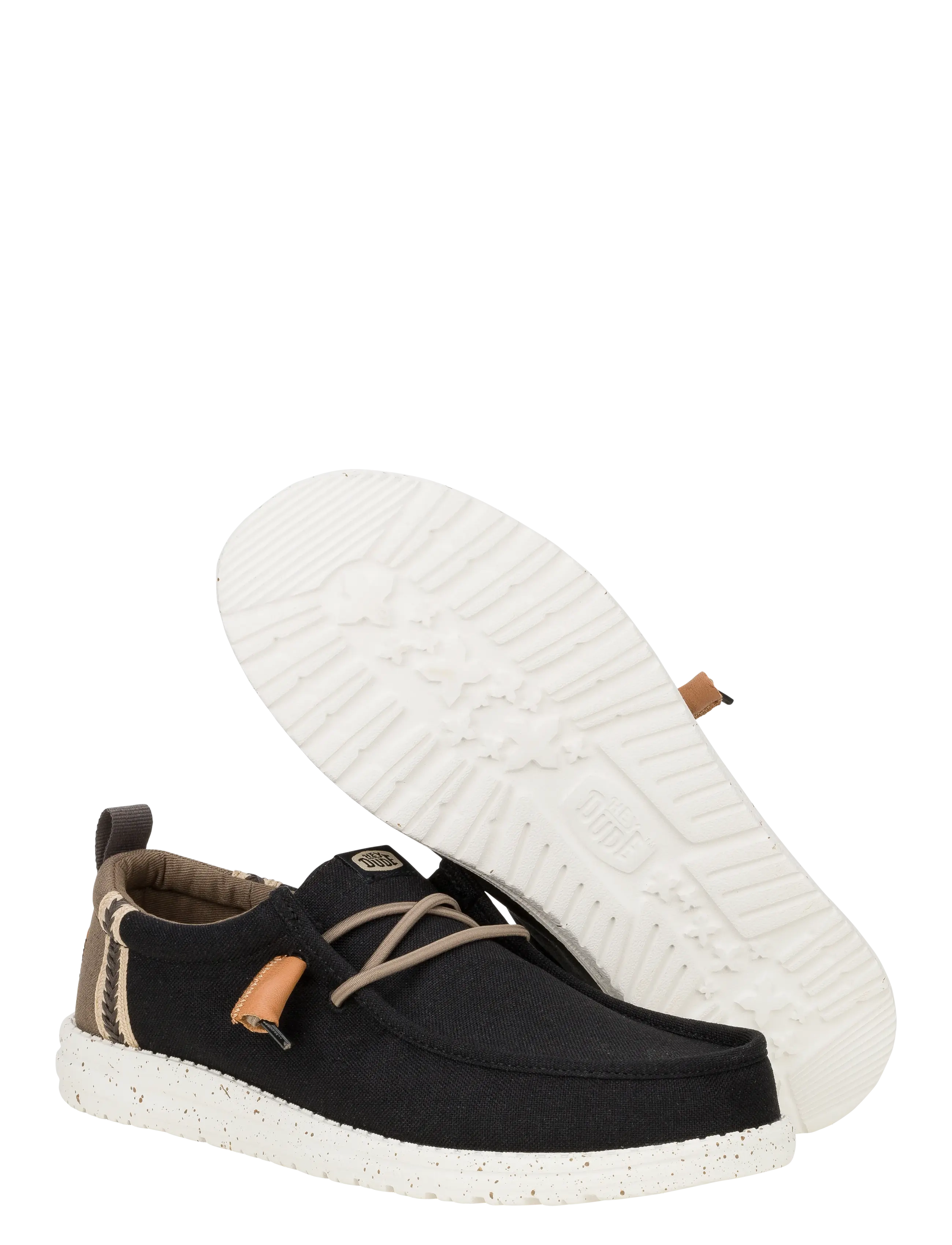 Hey Dude - WALLY SUMMER LINEN - urlaubsfavoriten - black/walnut - 3