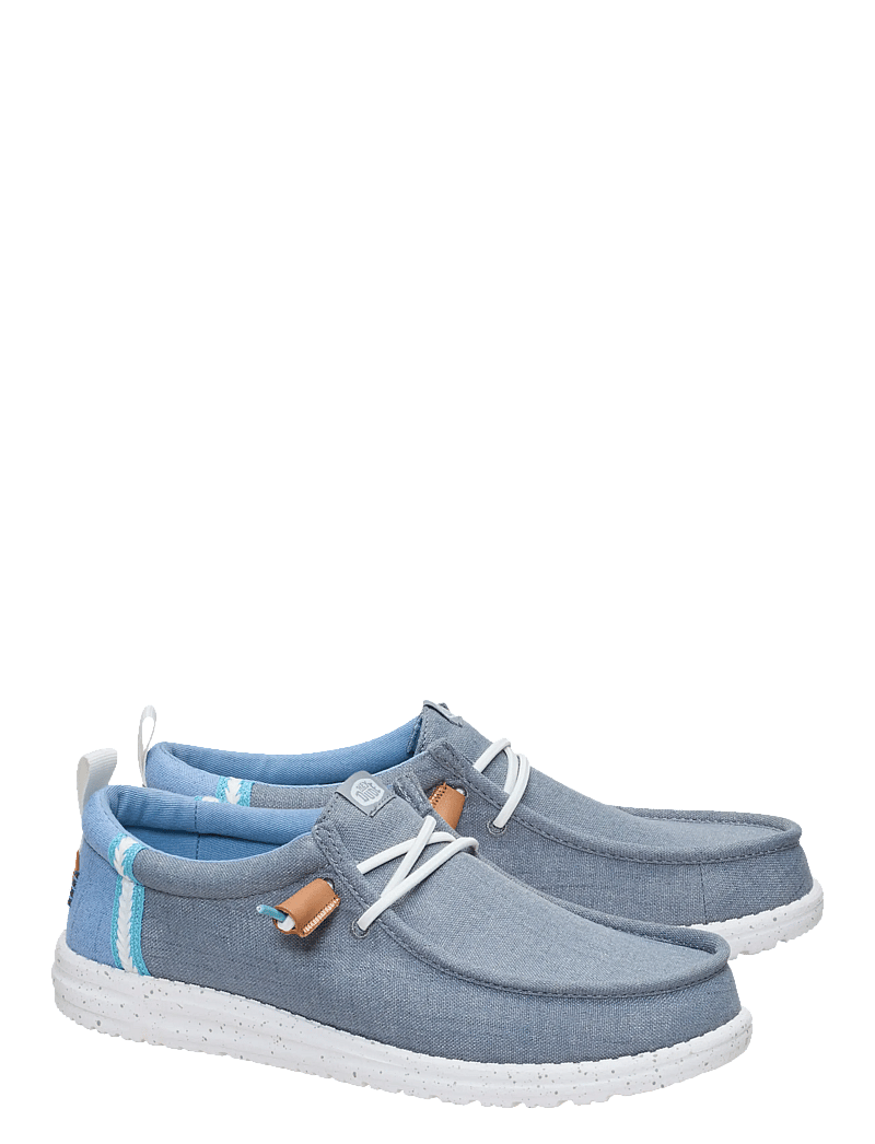 Hey Dude - WALLY SUMMER LINEN - atostogų būtiniausi - grey/faded denim - 1