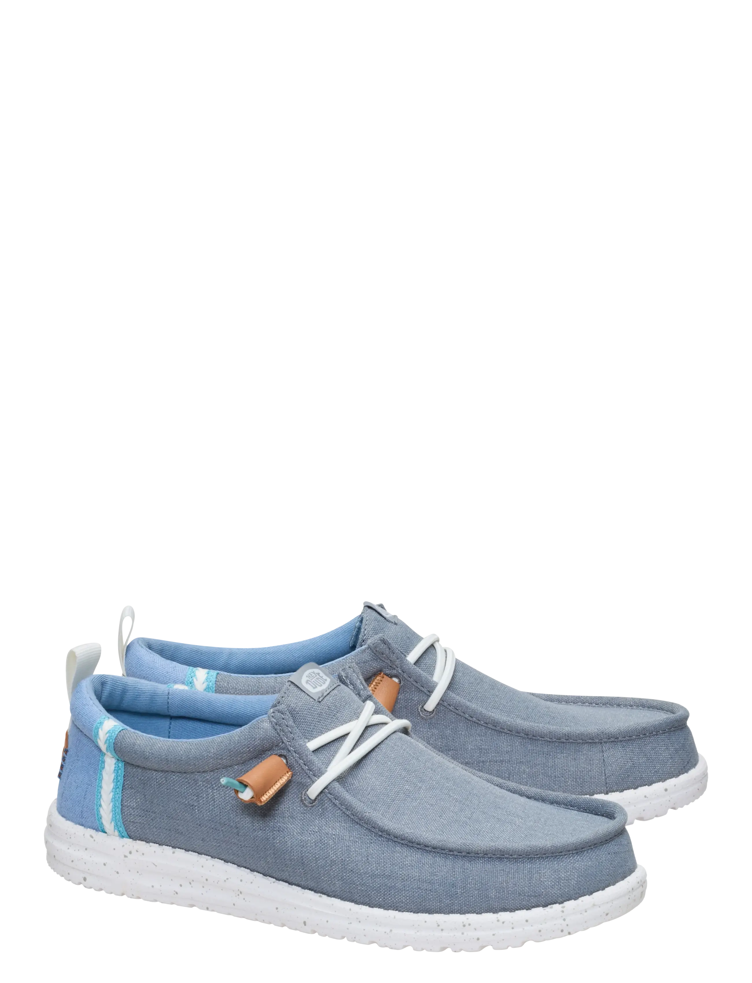 Hey Dude - WALLY SUMMER LINEN - puhkuse põhitooted - grey/faded denim - 1