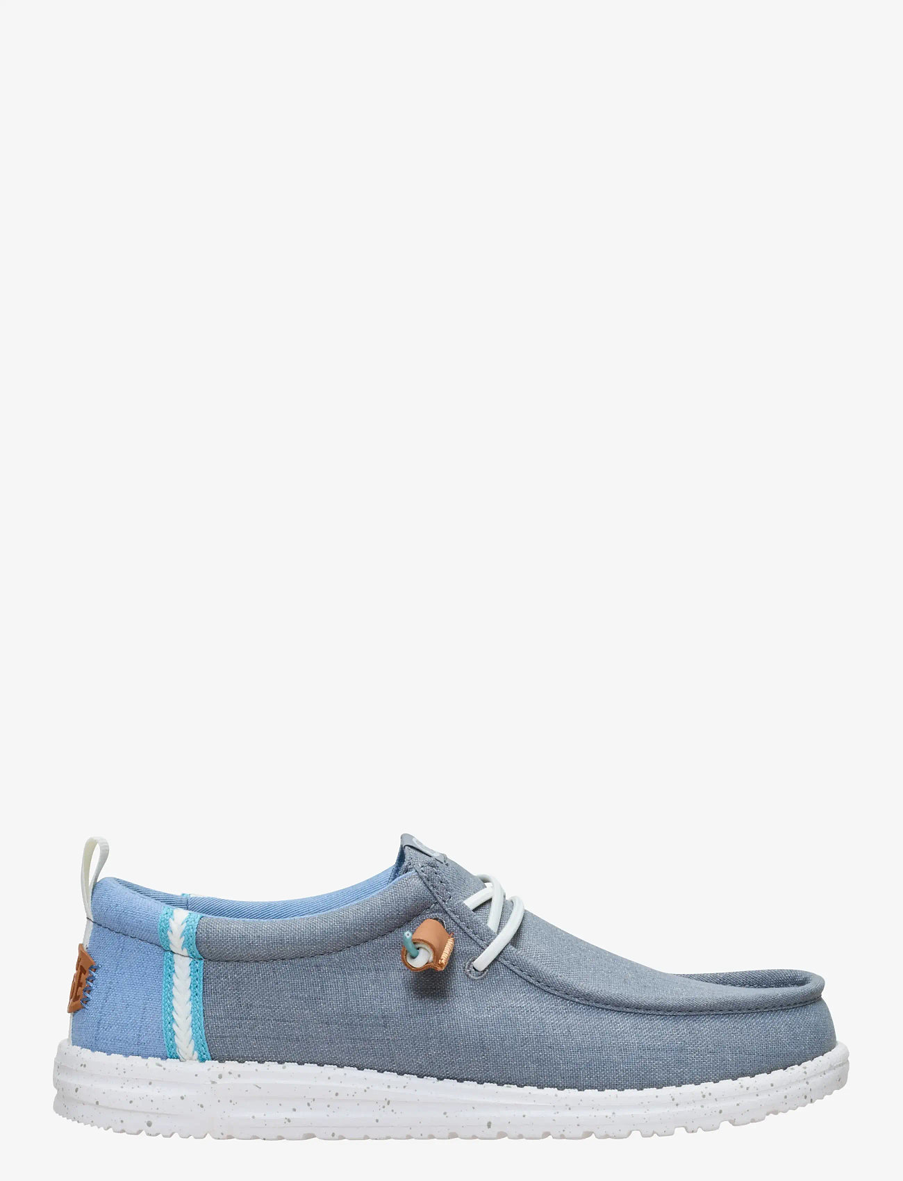Hey Dude - WALLY SUMMER LINEN - boat shoes - grey/faded denim - 2