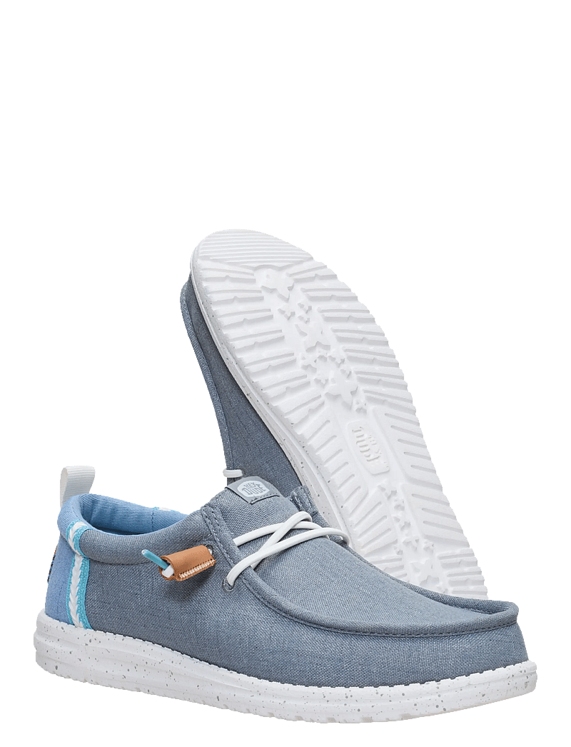 Hey Dude - WALLY SUMMER LINEN - atostogų būtiniausi - grey/faded denim - 3