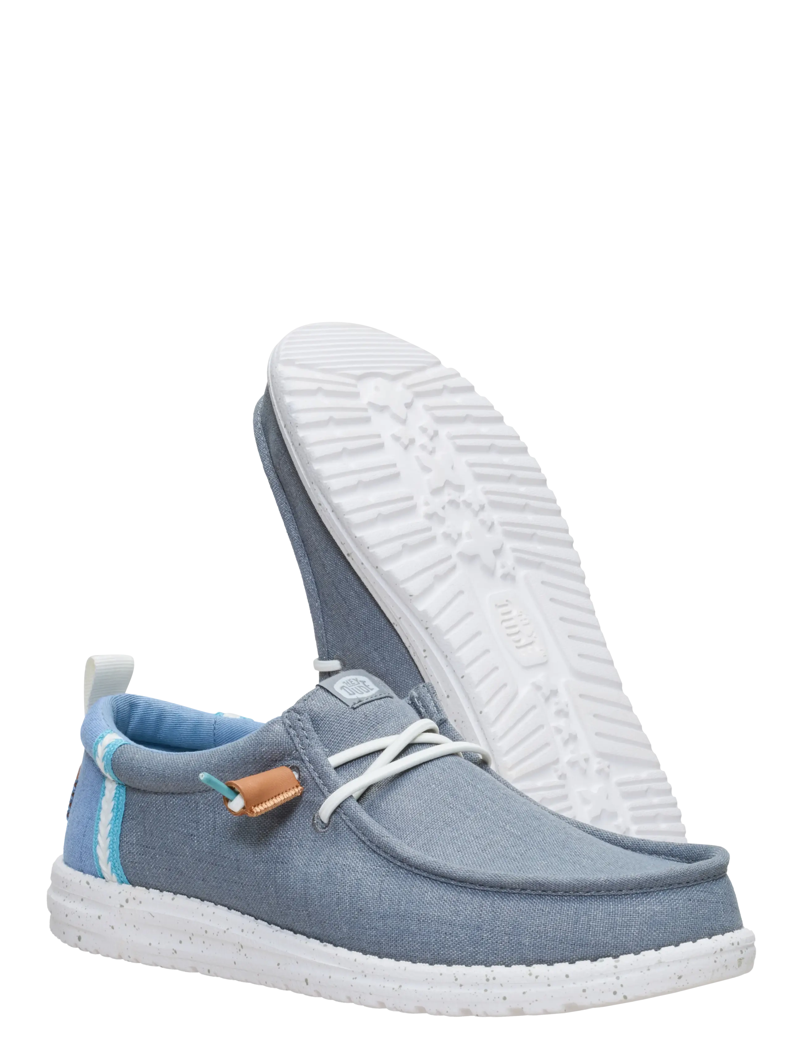 Hey Dude - WALLY SUMMER LINEN - puhkuse põhitooted - grey/faded denim - 3