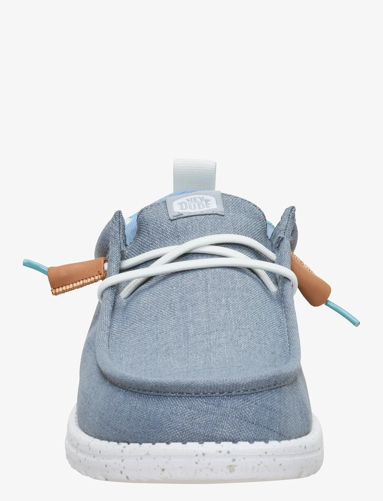 Hey Dude - WALLY SUMMER LINEN - boat shoes - grey/faded denim - 4