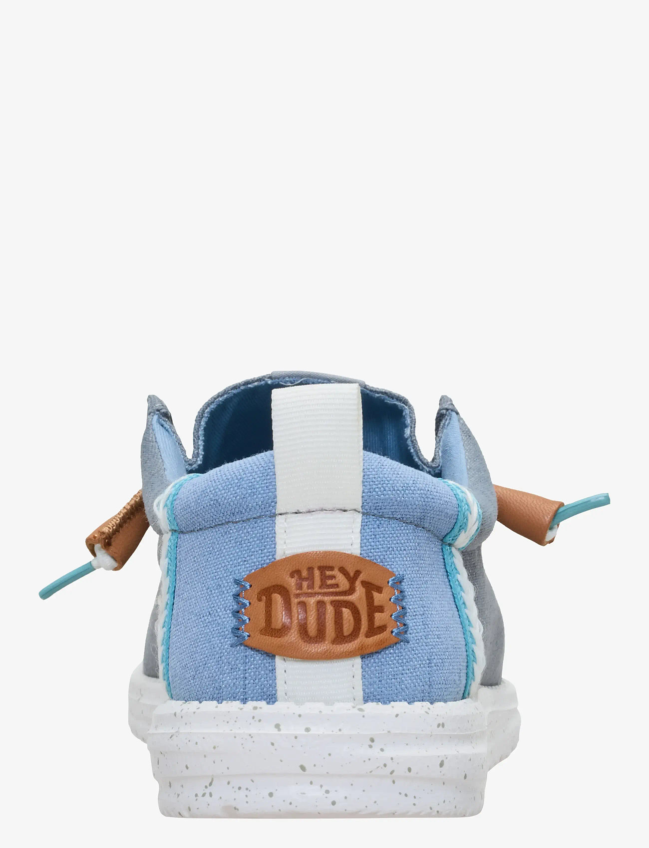 Hey Dude - WALLY SUMMER LINEN - boat shoes - grey/faded denim - 5