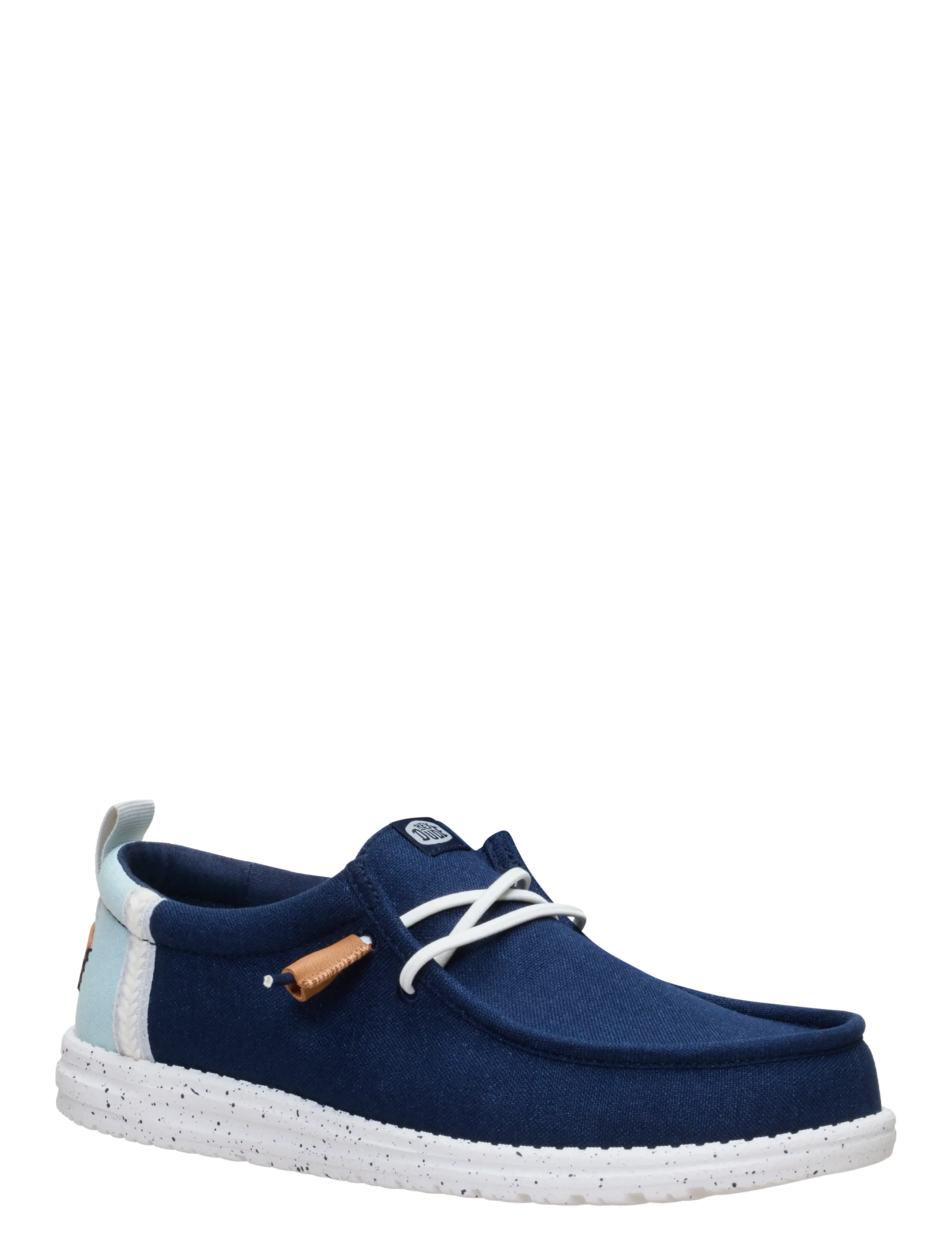 Hey Dude Wally Summer Linen, 40, Navy, Sneakers > Slip On-Sneakers, Herre