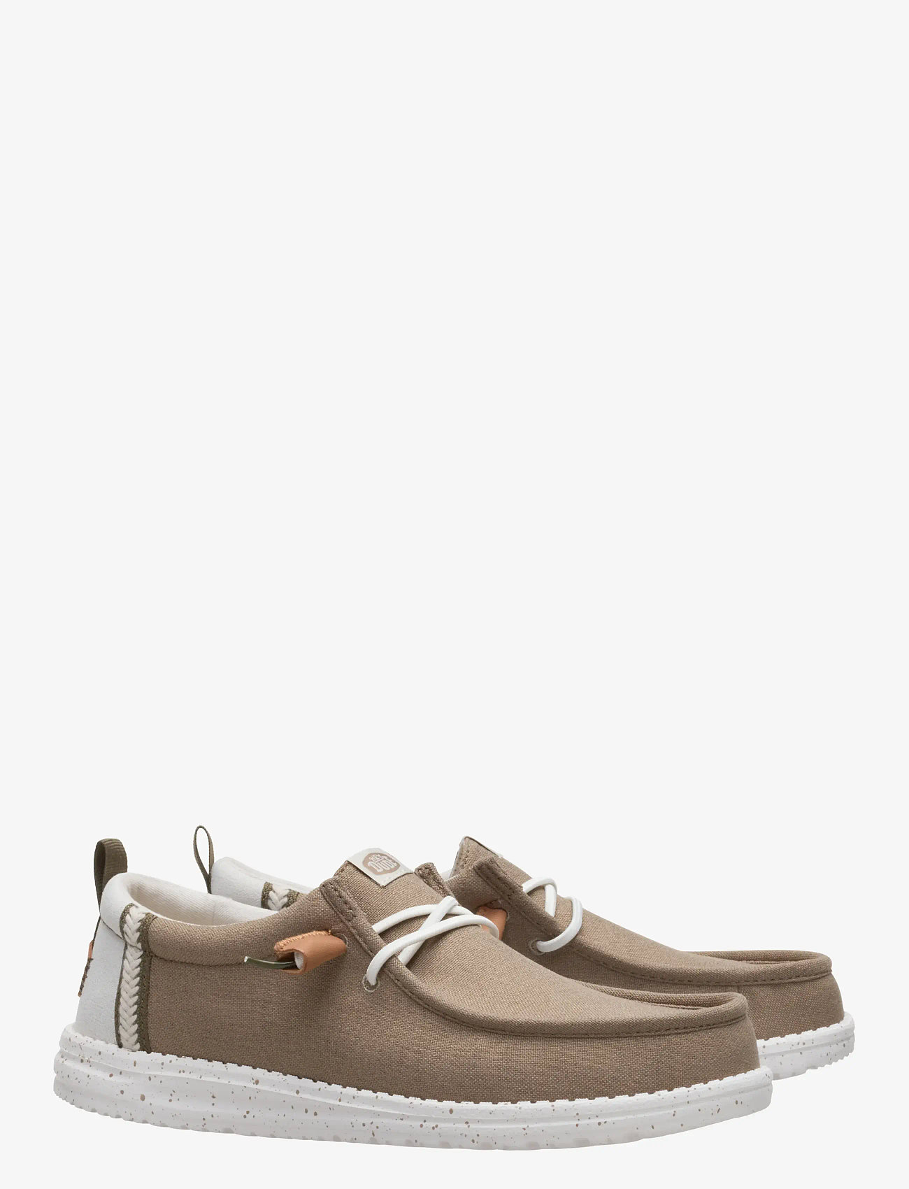 Hey Dude - WALLY SUMMER LINEN - slip on sneakers - timber/silver birch - 1