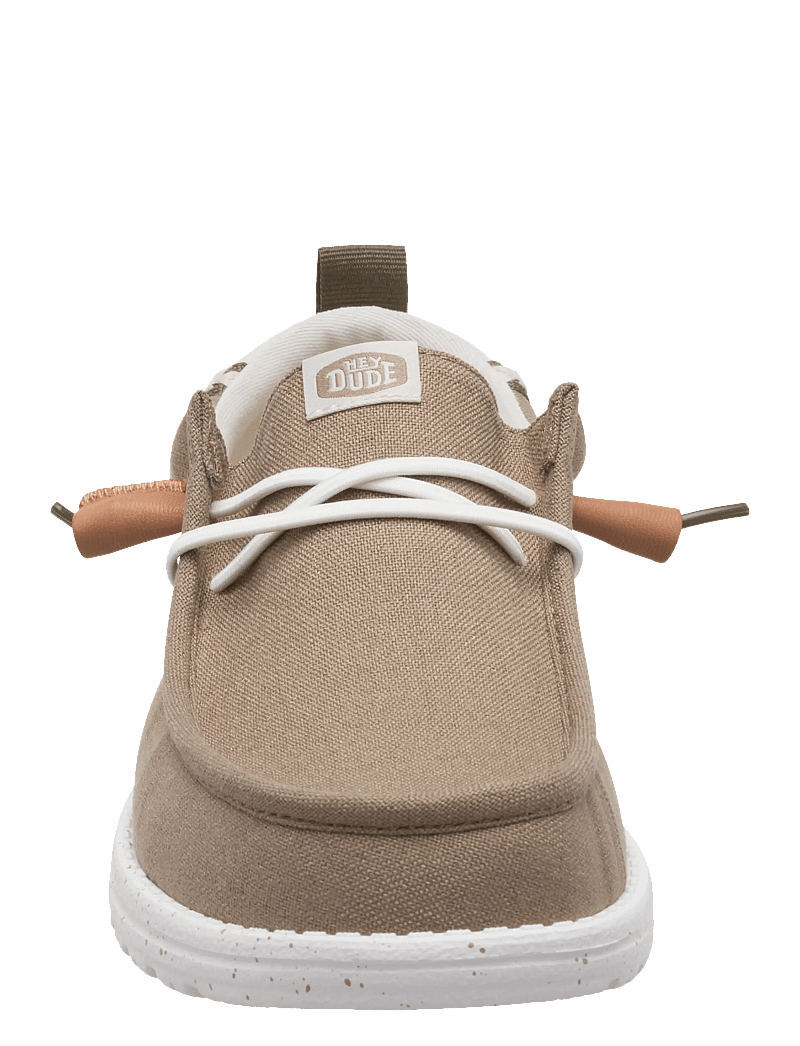 Hey Dude - WALLY SUMMER LINEN - slip on sneakers - timber/silver birch - 4