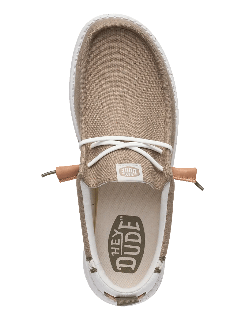 Hey Dude - WALLY SUMMER LINEN - slip on sneakers - timber/silver birch - 5